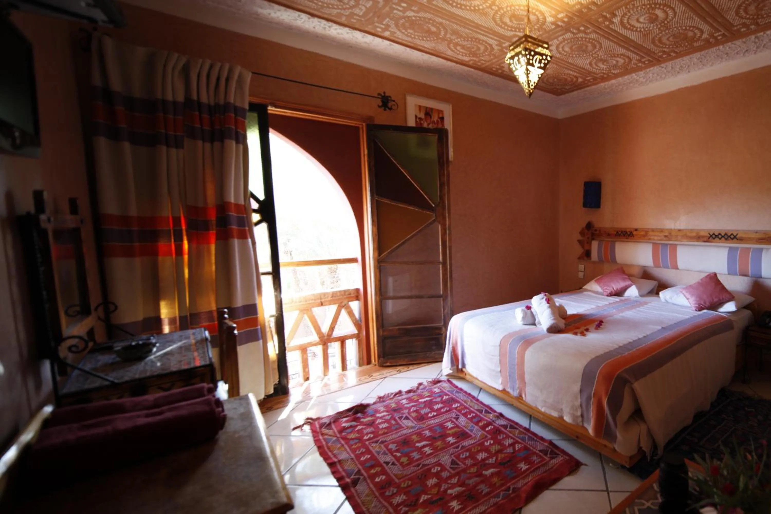 Bed in Fibule Du Draa Kasbah D'hôtes