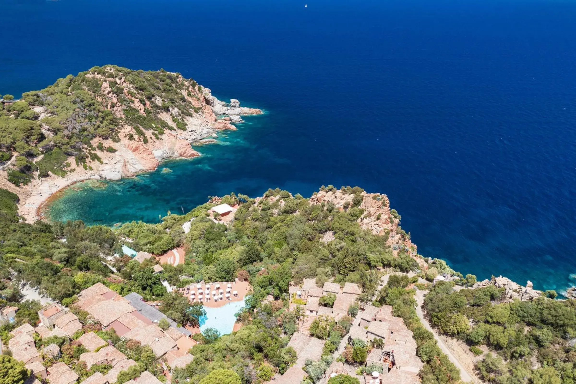 Bird's eye view in Arbatax Park Resort - Borgo Cala Moresca Bird's eye view in Arbatax Park Resort - Borgo Cala Moresca