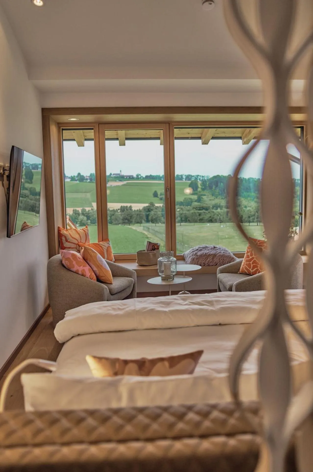 Bed in ANETSEDER Landhotel, Lofts & Golf