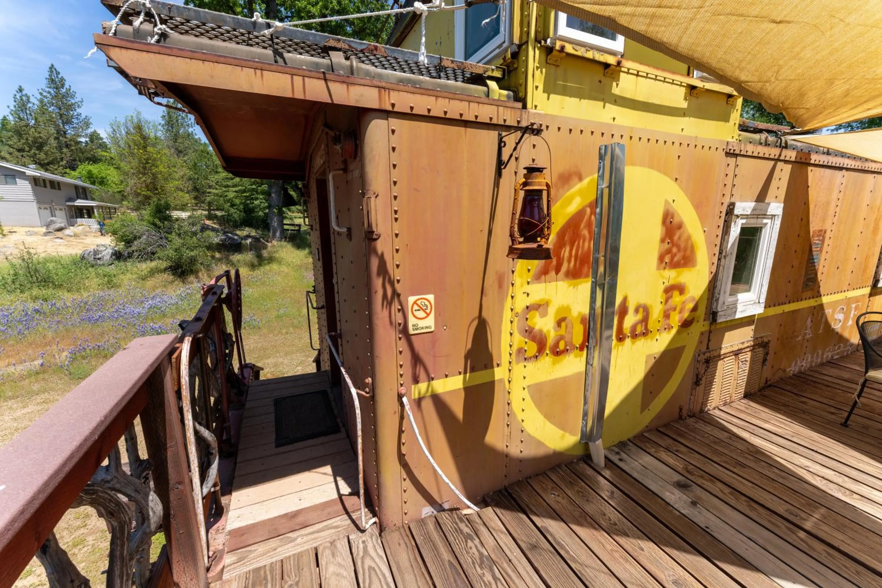 Property building in Little Red Caboose
