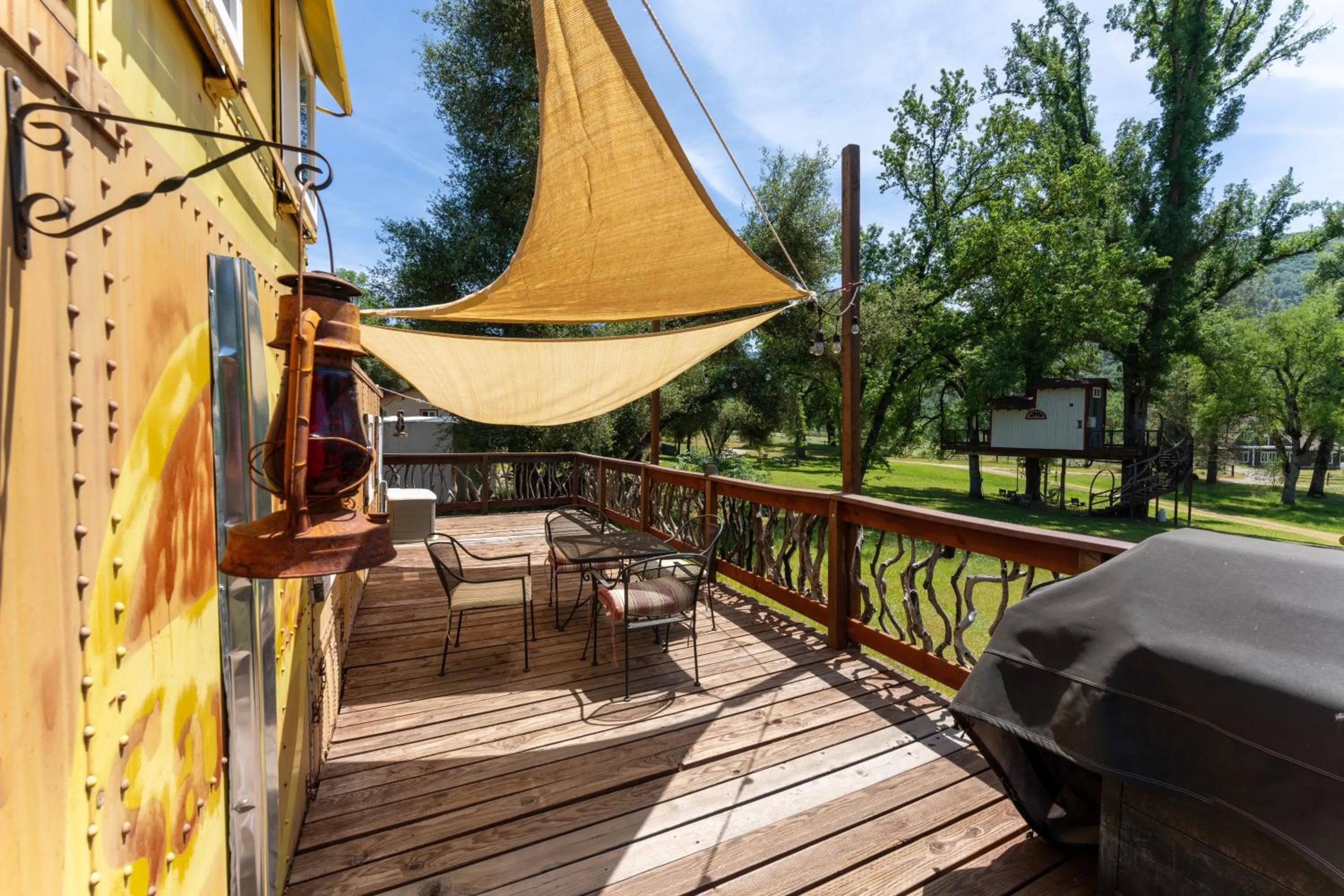 Patio in Little Red Caboose