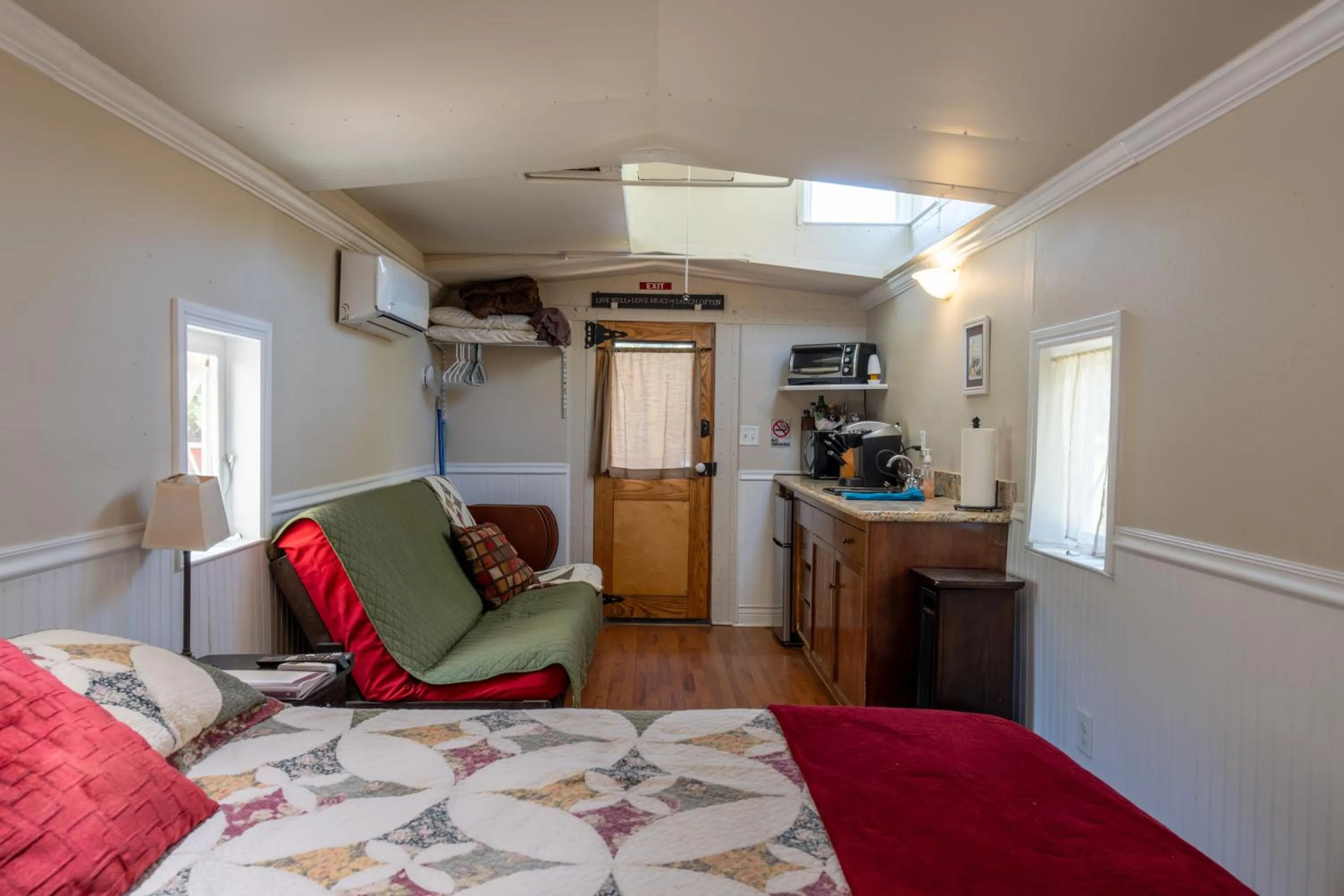 Property building, Bed in Little Red Caboose