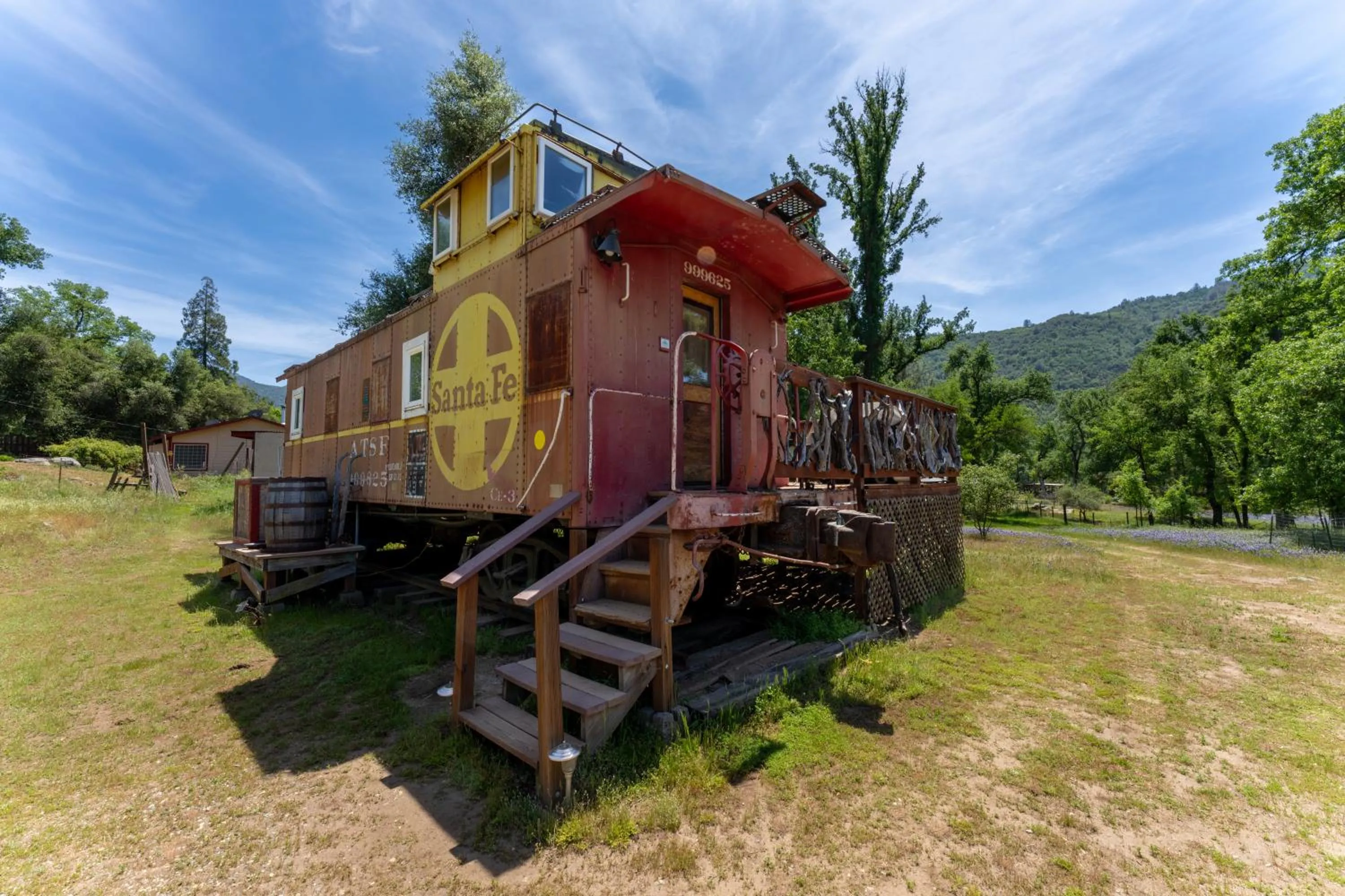 Property building in Little Red Caboose