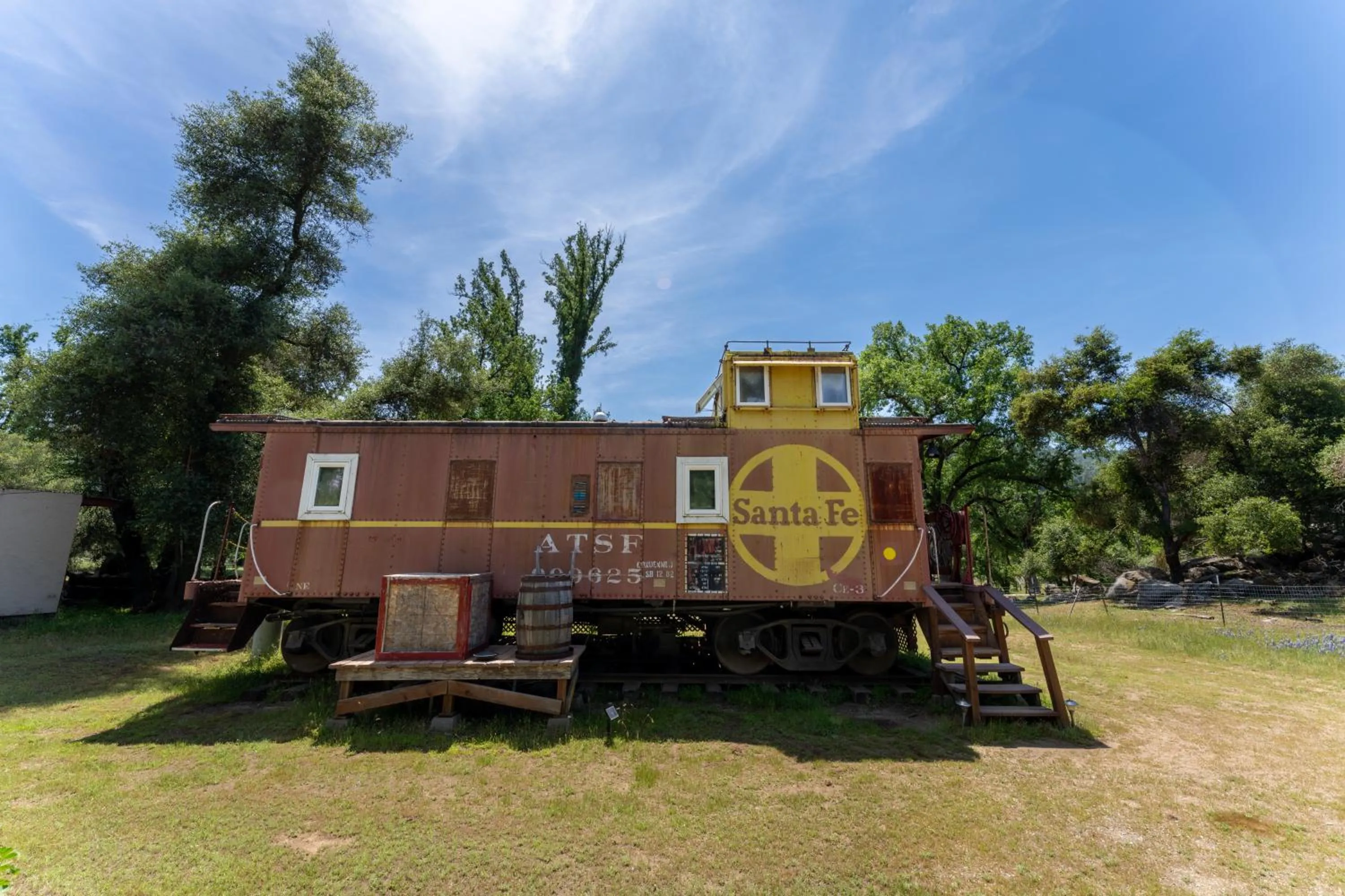 Property building in Little Red Caboose