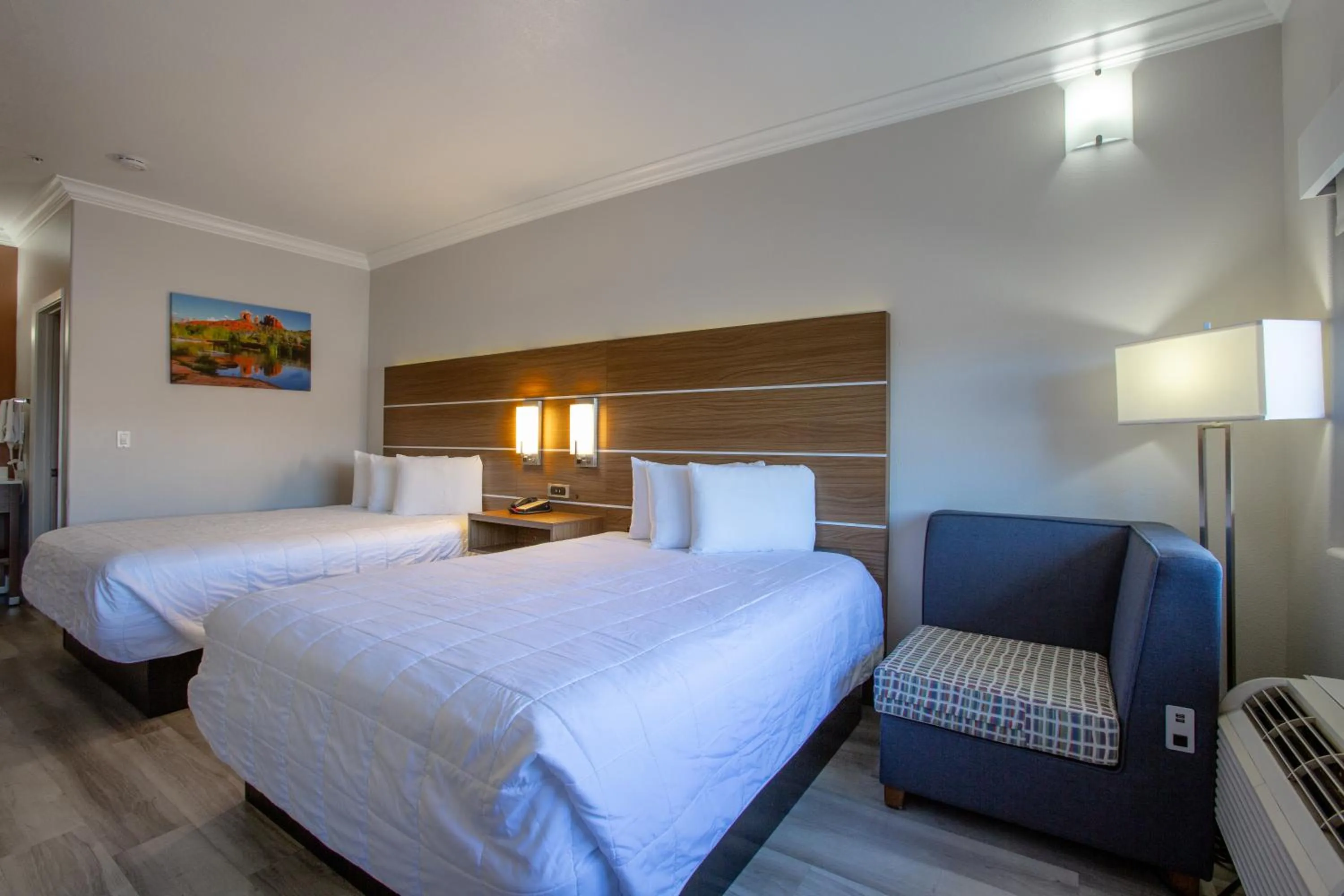 Bed in Wildflower Inn at Bell Rock