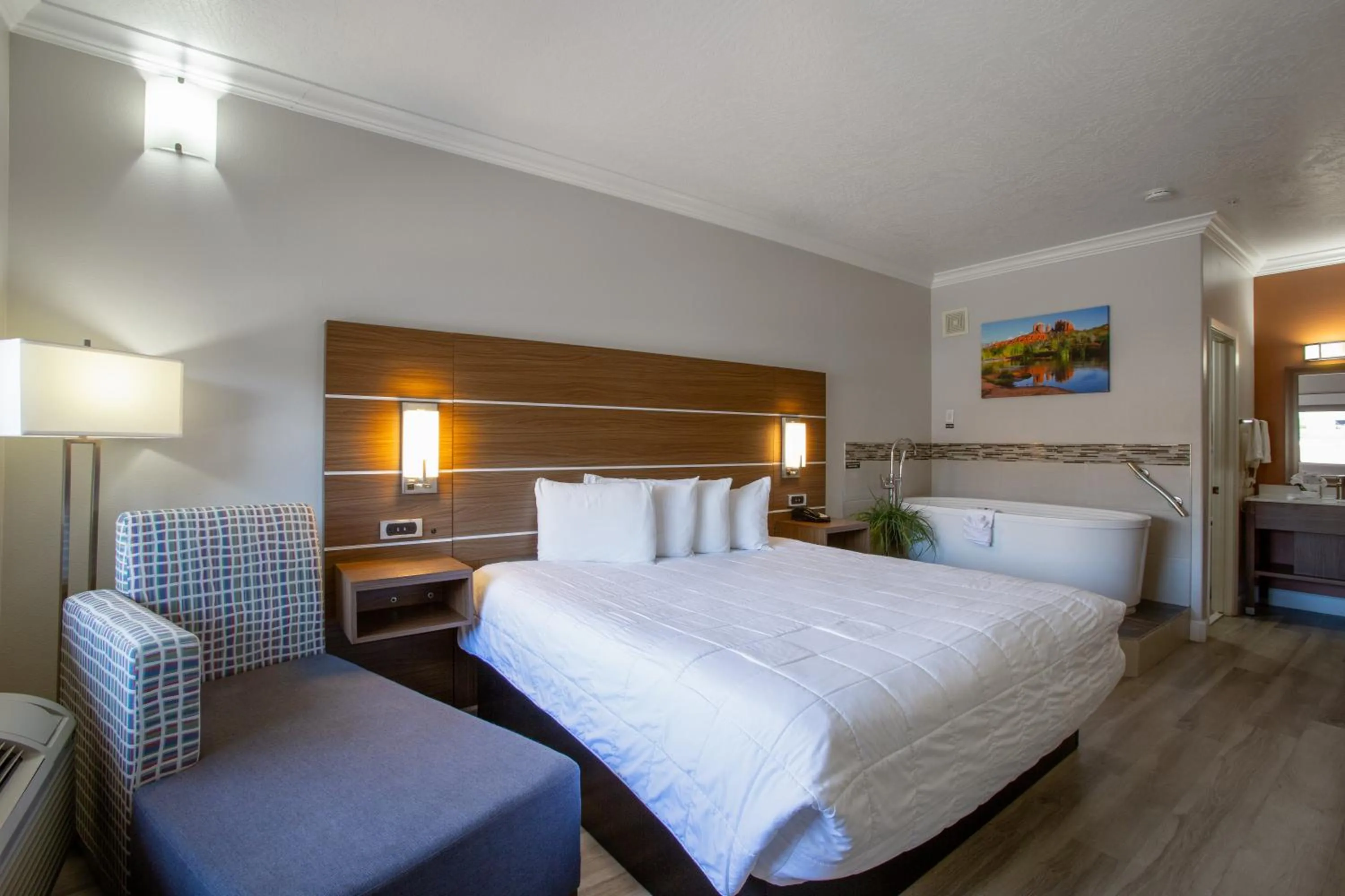 Bed in Wildflower Inn at Bell Rock