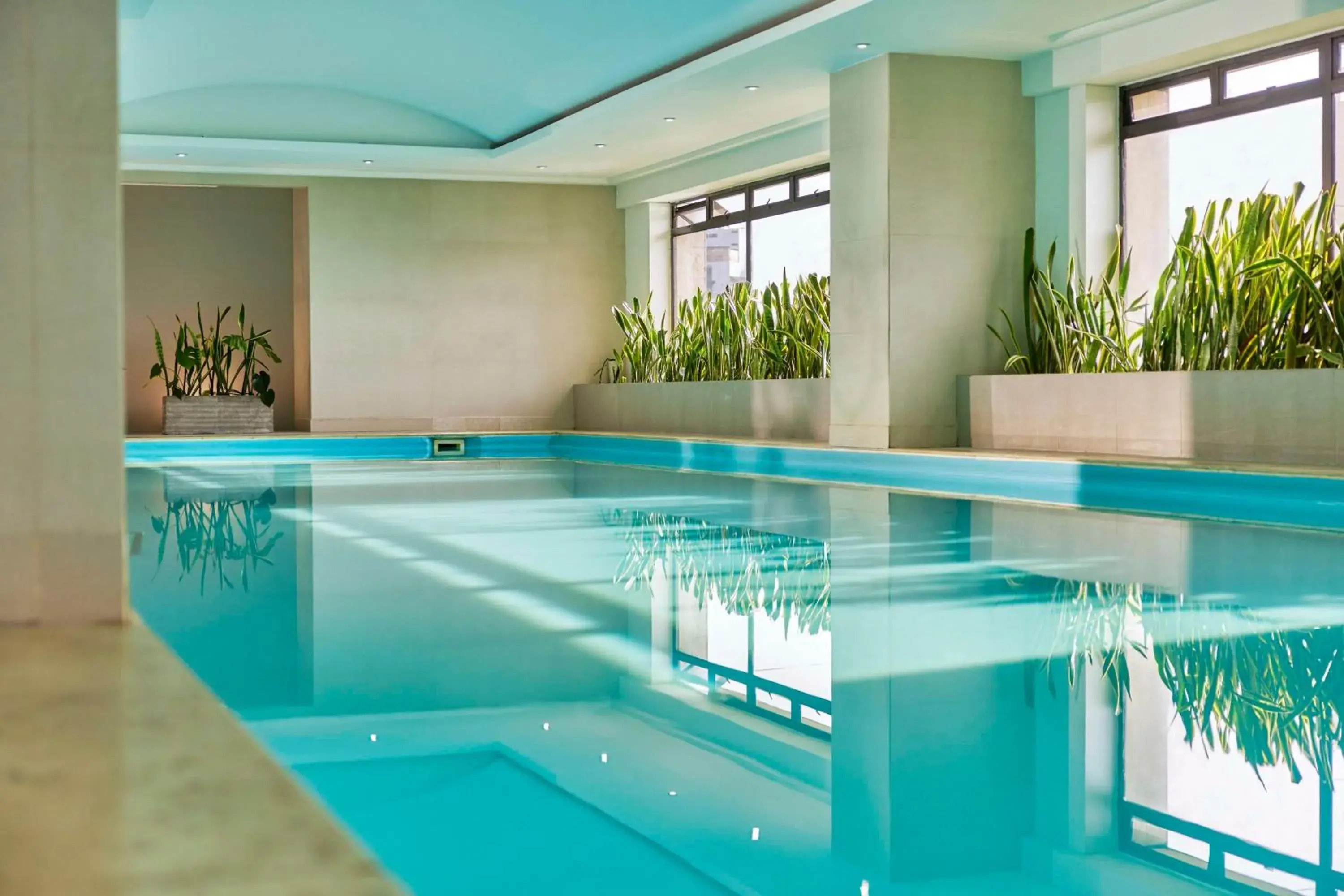 Pool view in NH Collection Bogotá Royal Teleport Pool view in NH Collection Bogotá Royal Teleport