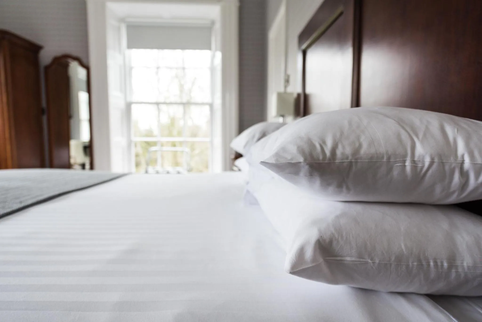 Bed in Belmont House Hotel