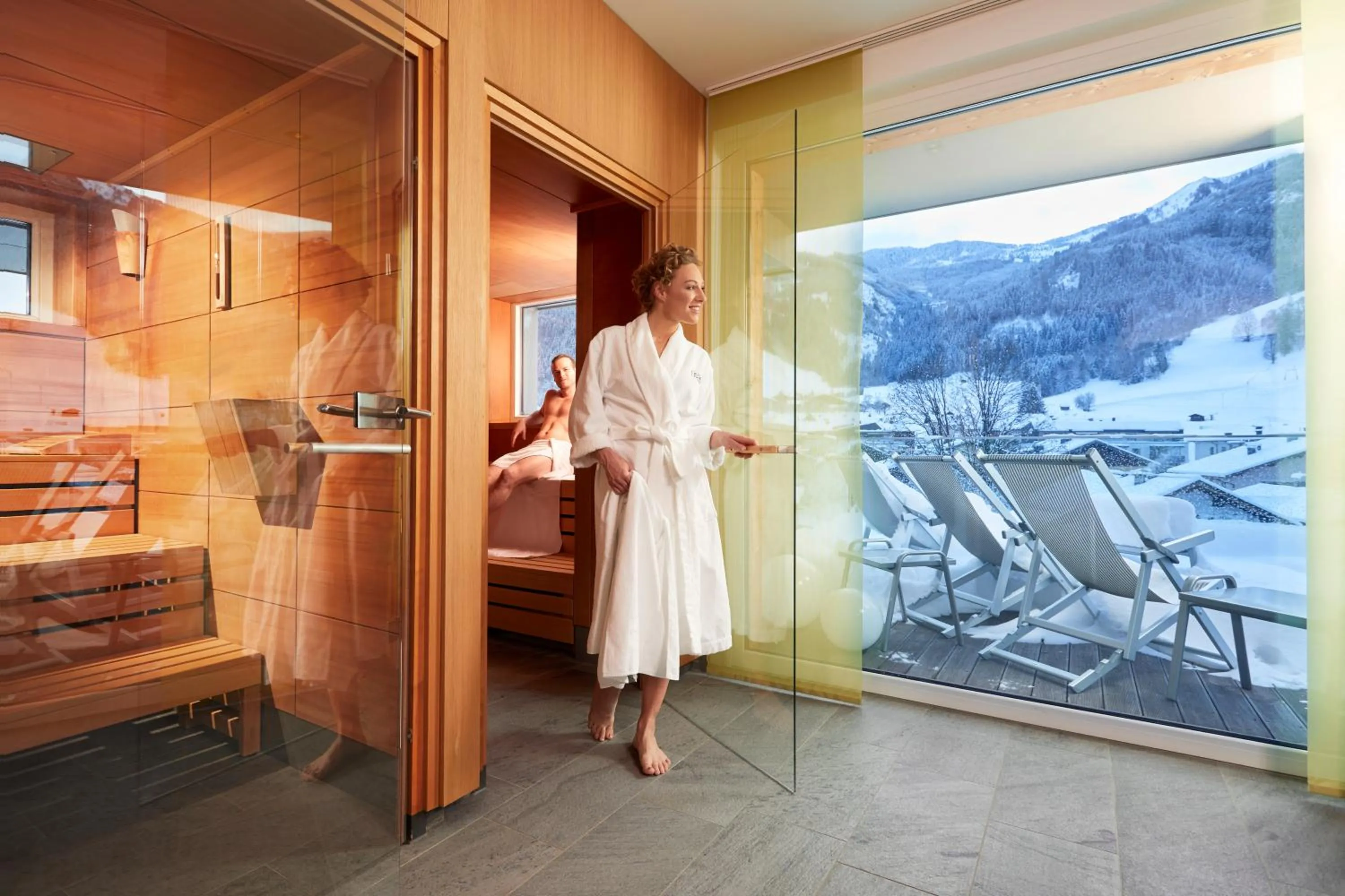 Sauna in LEDERER Boutique Hotel