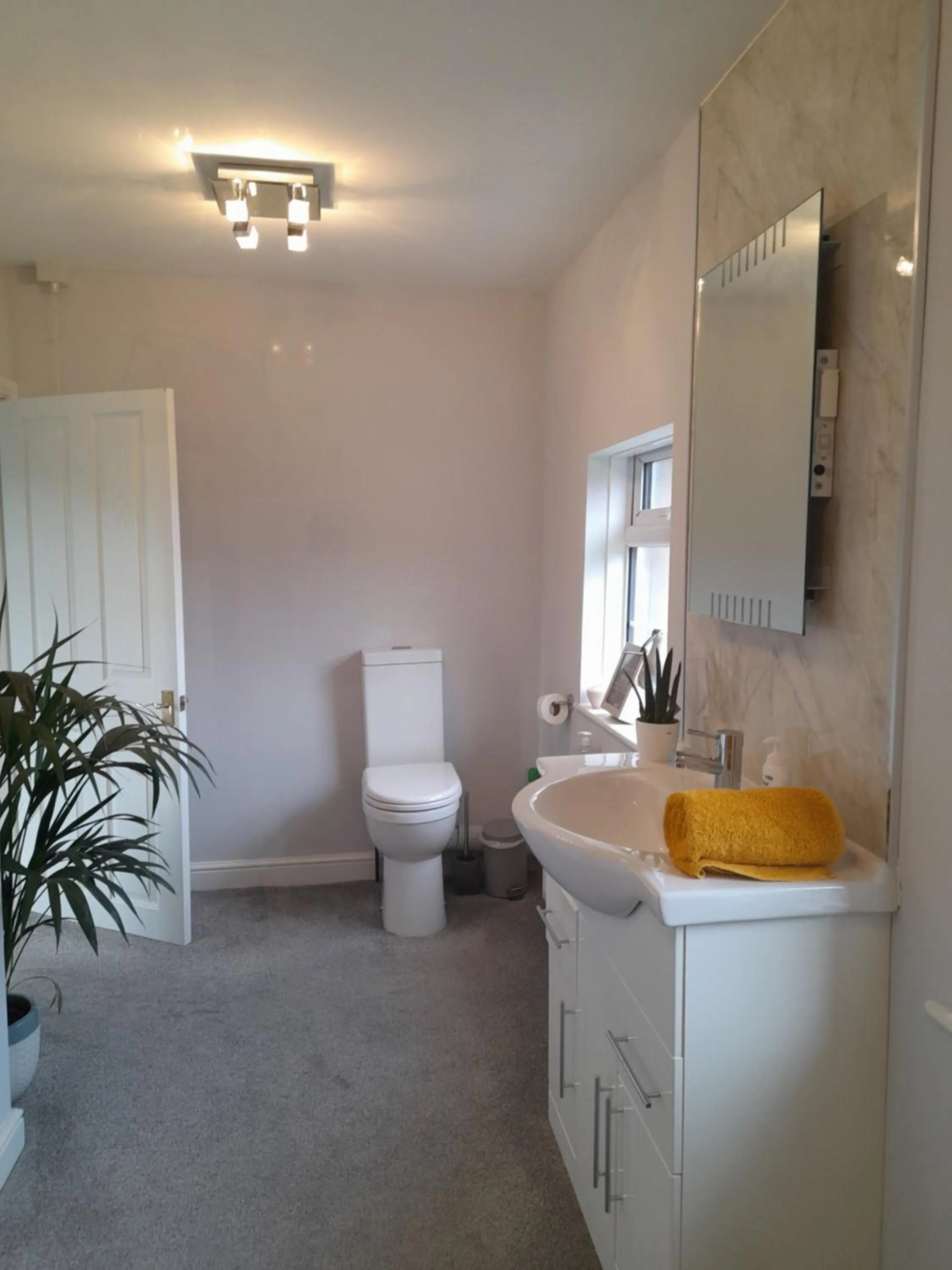 Shower in Clumber Lane End Farm