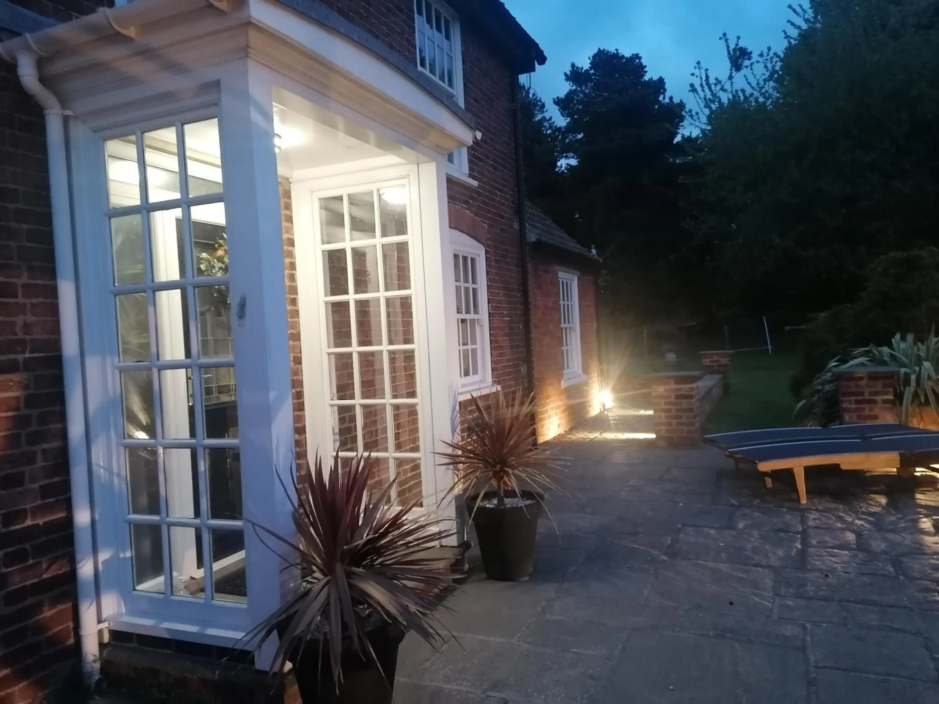 Patio in Clumber Lane End Farm