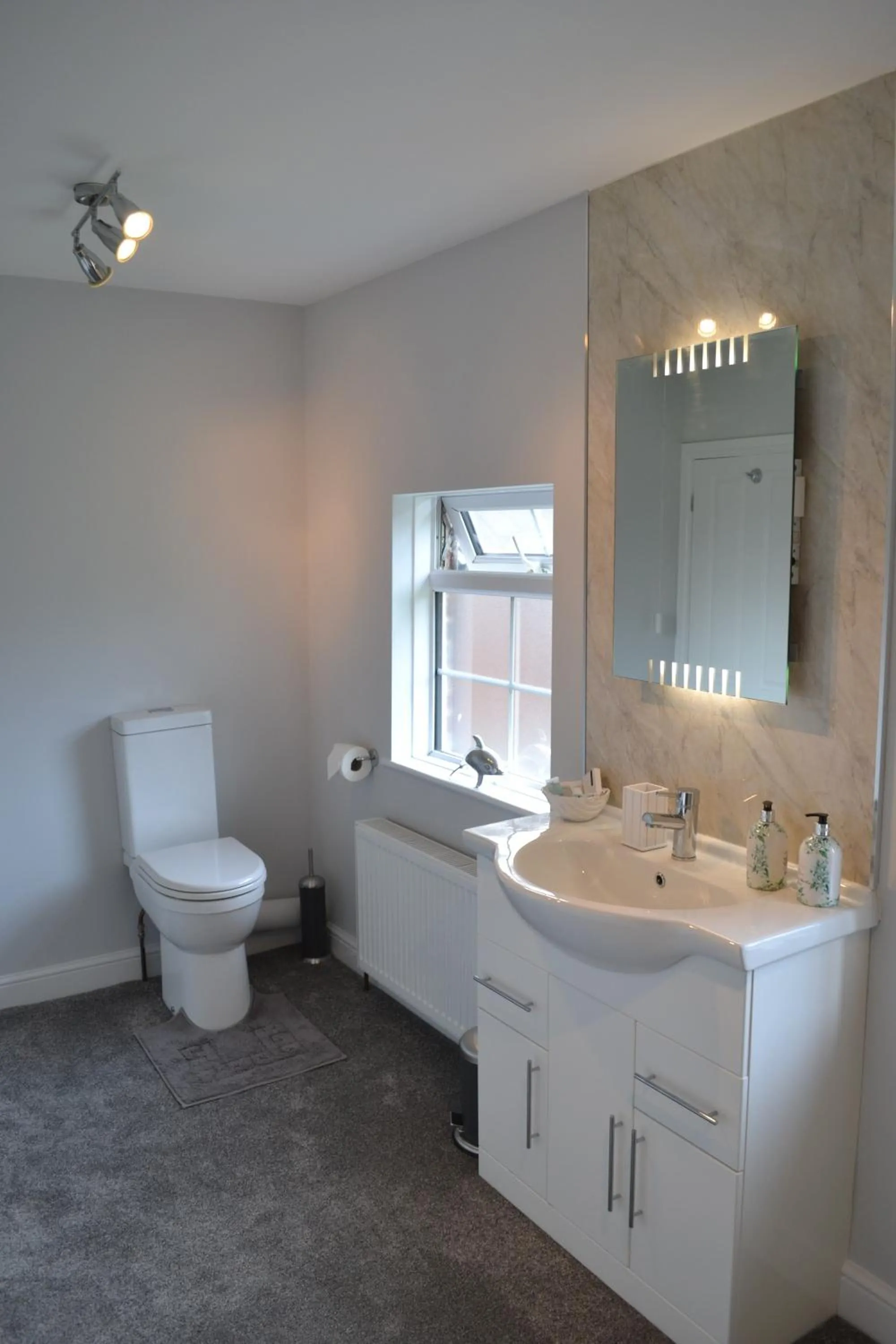 Shower in Clumber Lane End Farm