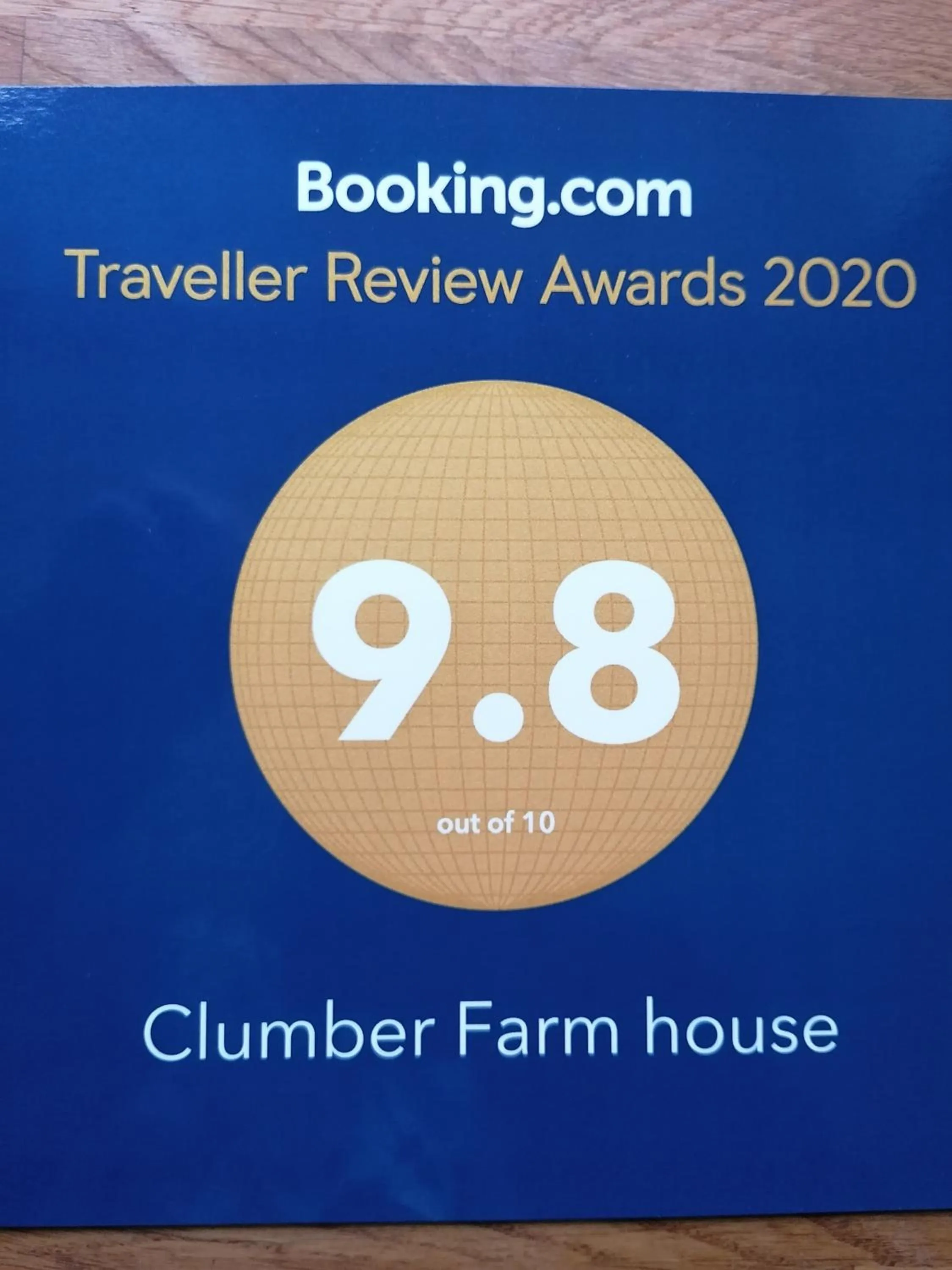 Logo/Certificate/Sign in Clumber Lane End Farm