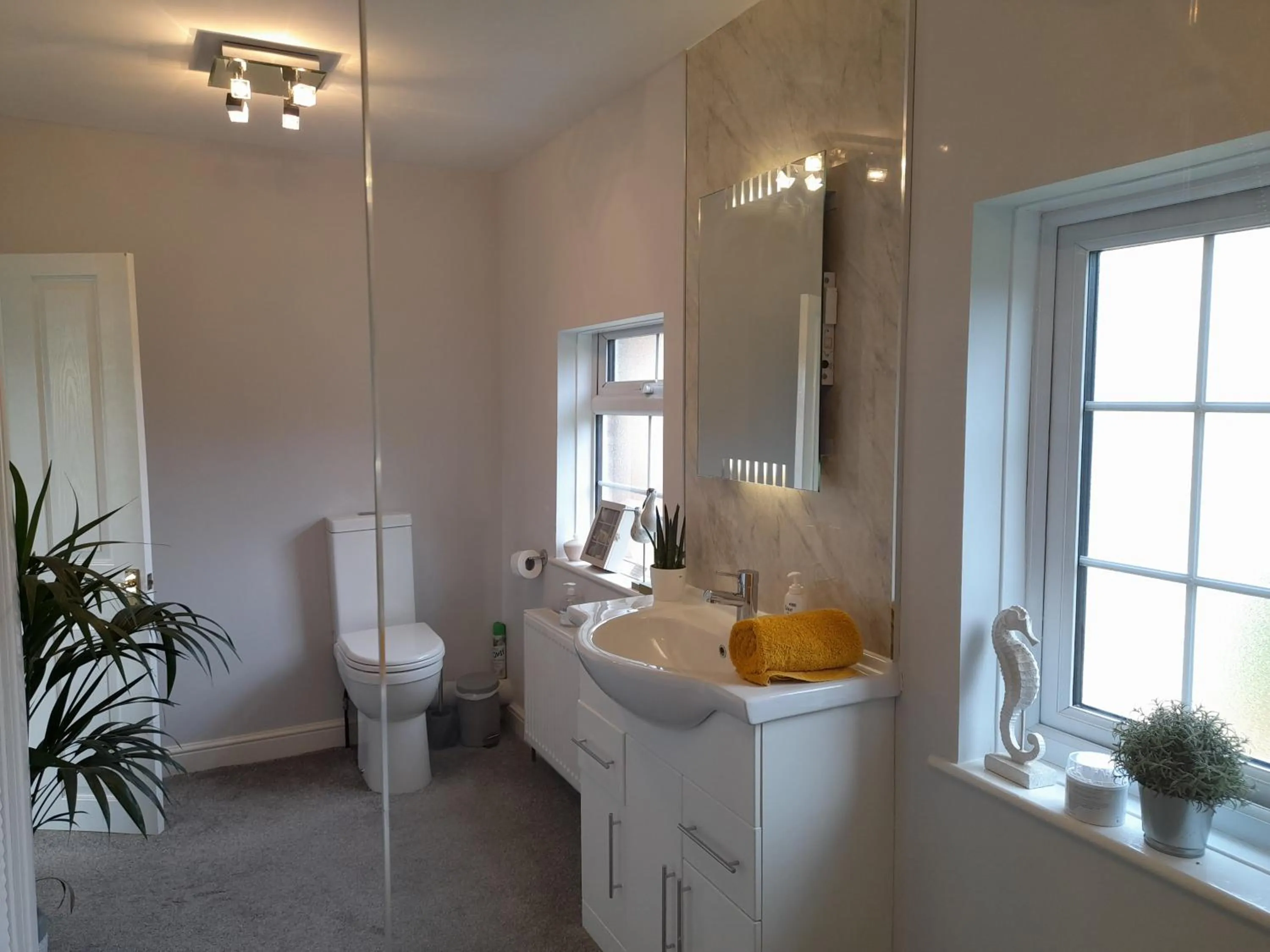 Shower in Clumber Lane End Farm