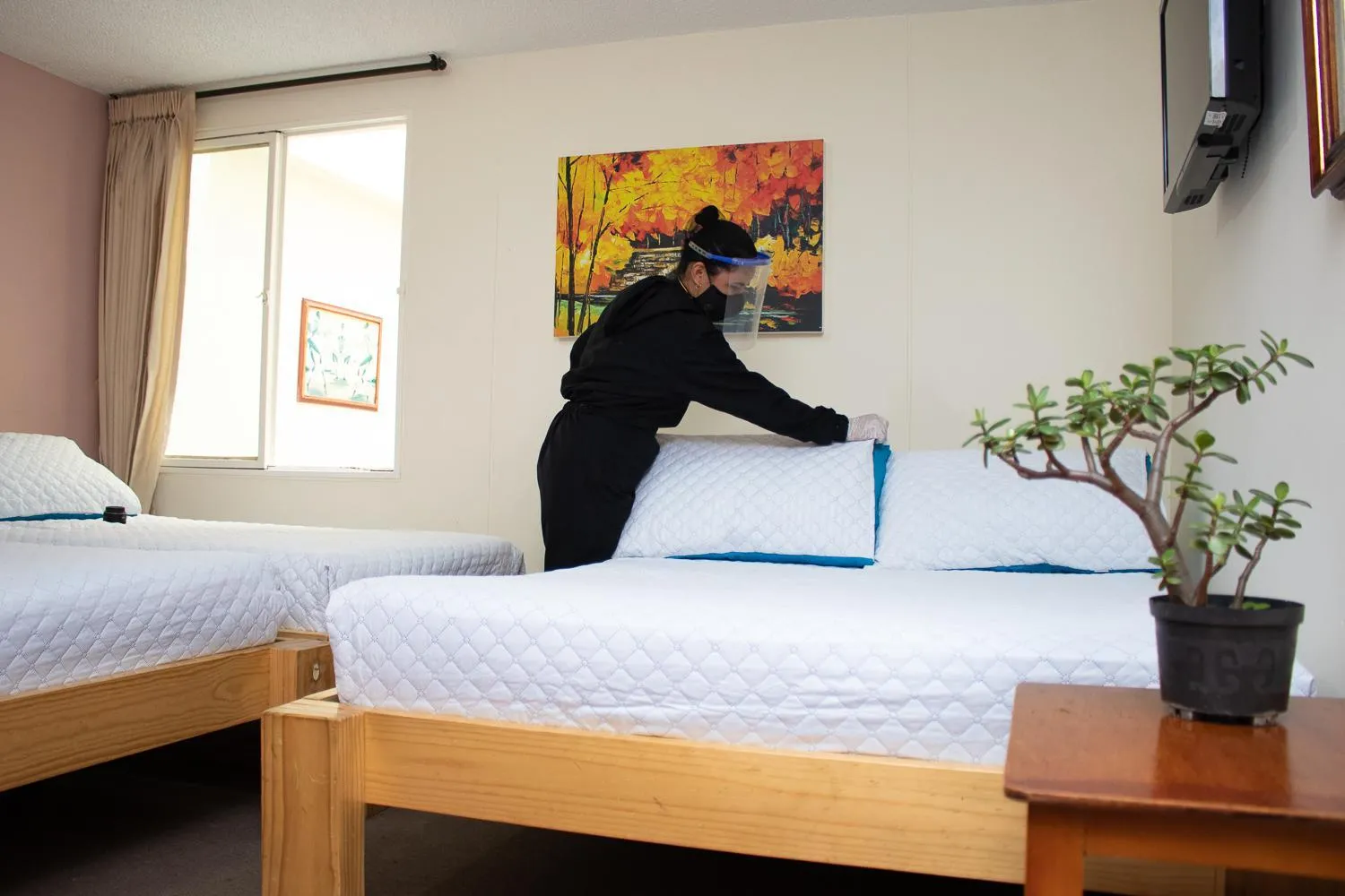 Staff, Bed in Hotel Valle de Pubenza