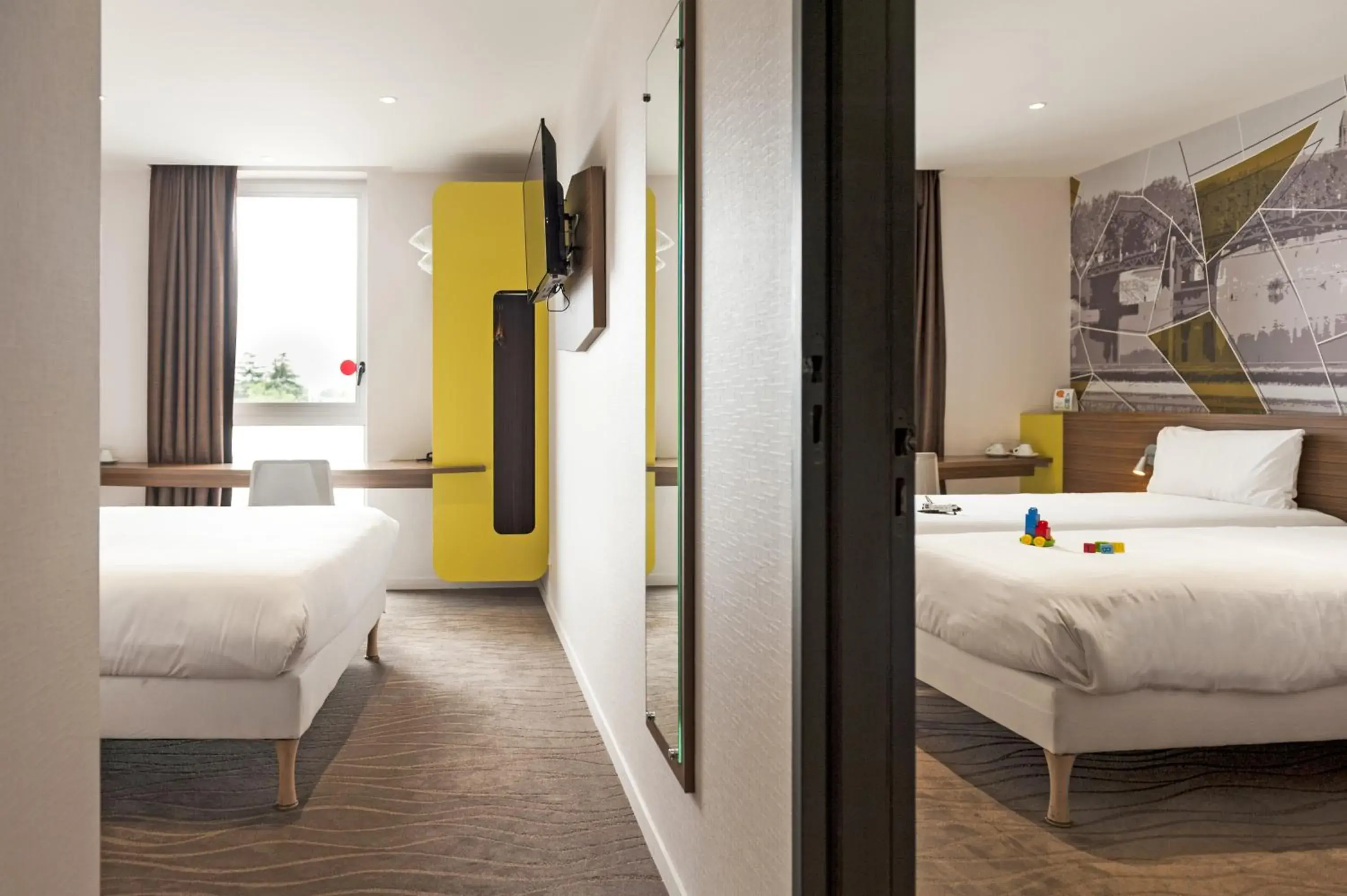 Bedroom, Bed in Brit Hotel Toulouse Colomiers – L’Esplanade Bedroom, Bed in Brit Hotel Toulouse Colomiers – L’Esplanade