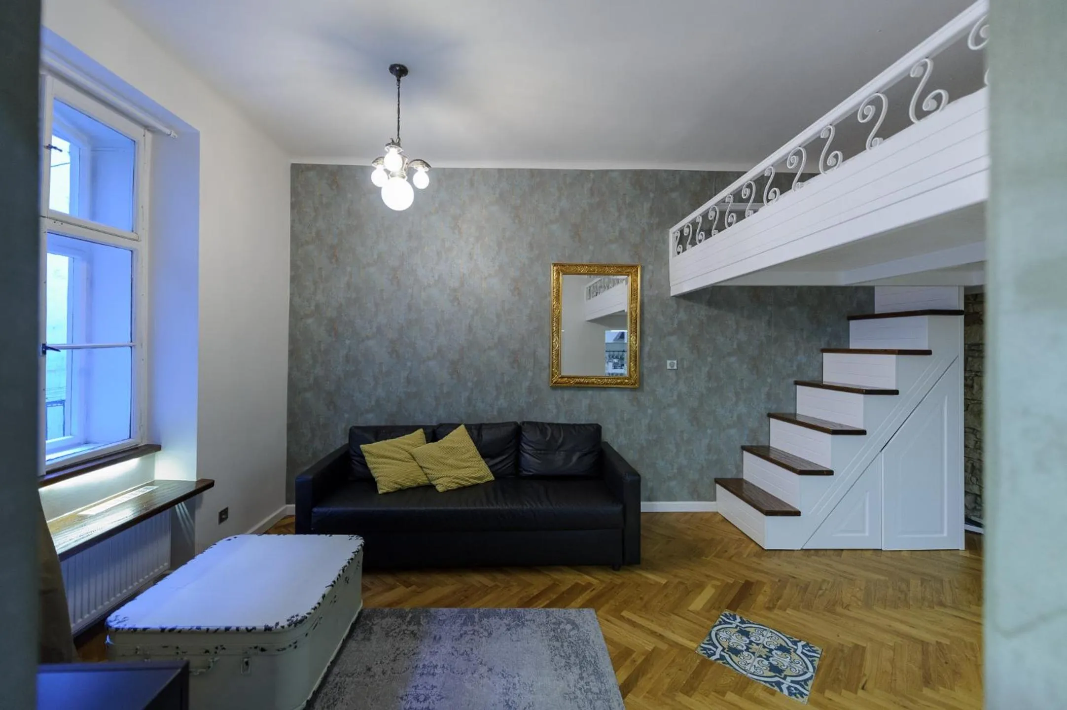 Living room in Pinkova Apartments