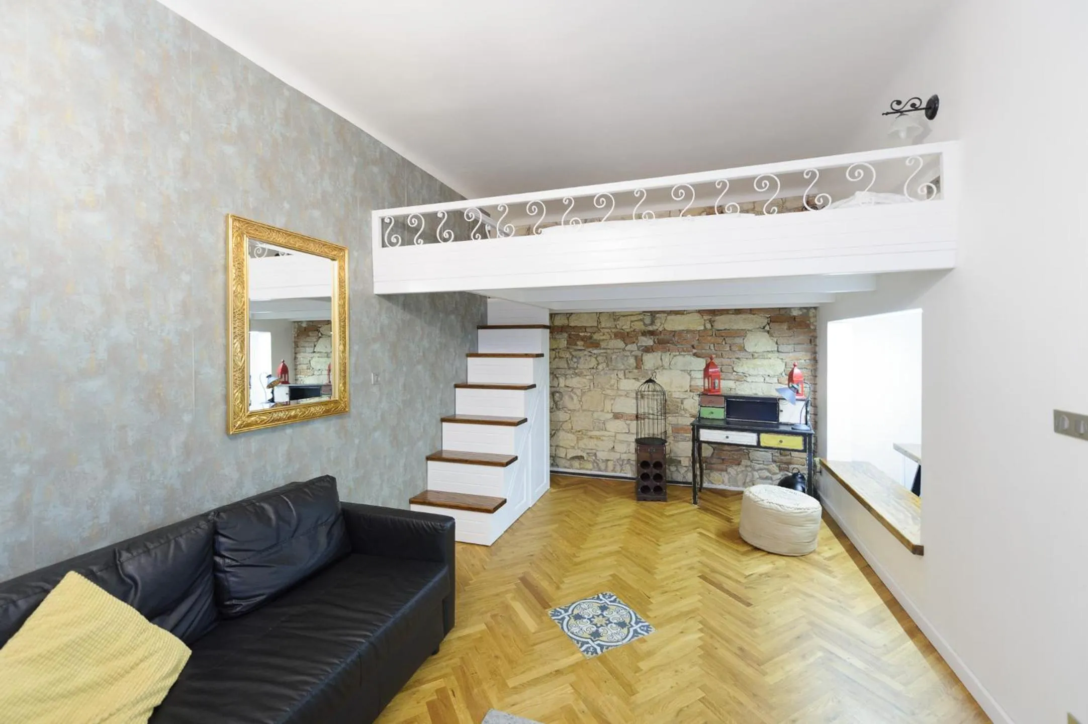 Living room in Pinkova Apartments
