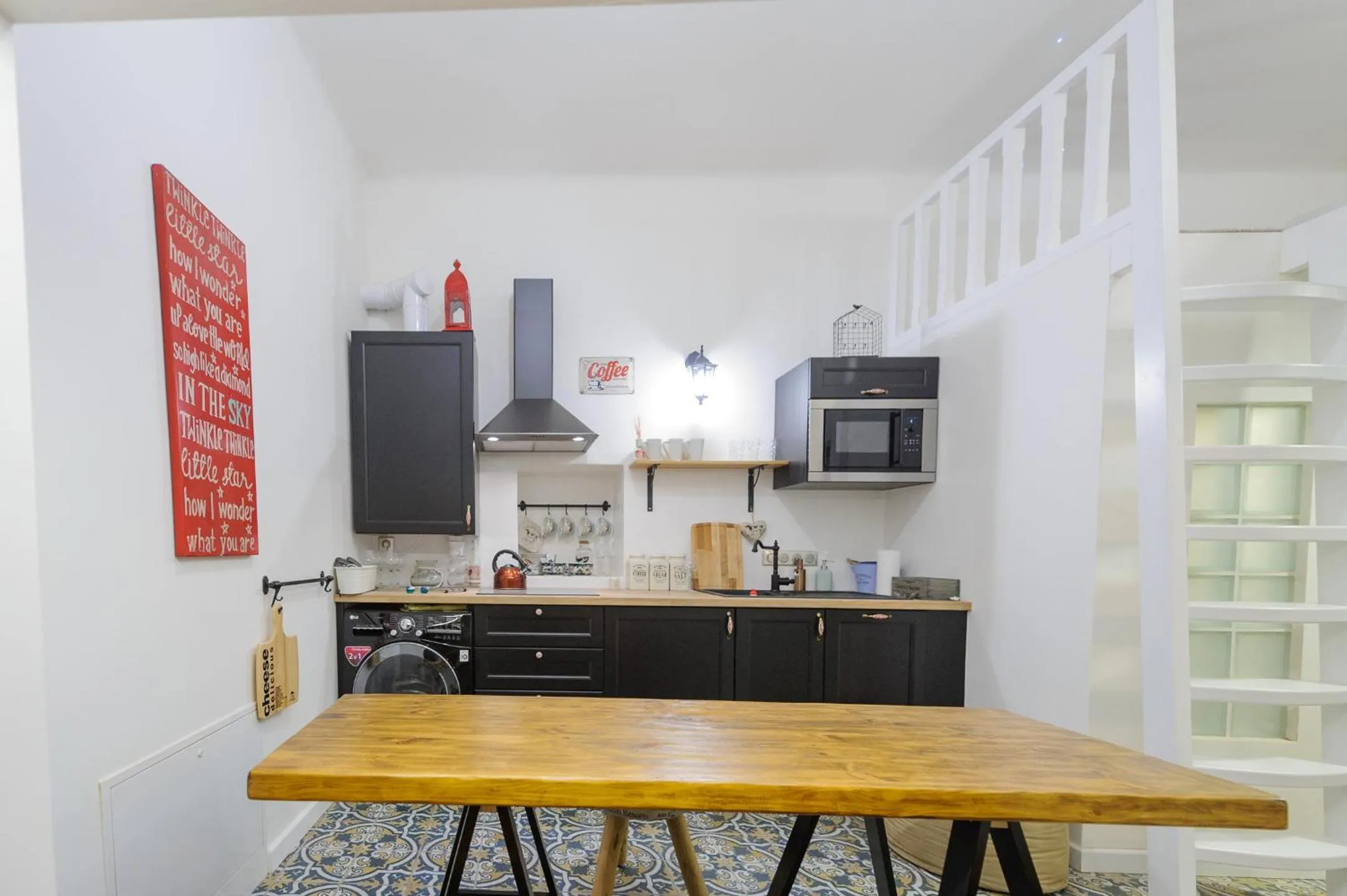 Kitchen or kitchenette in Pinkova Apartments