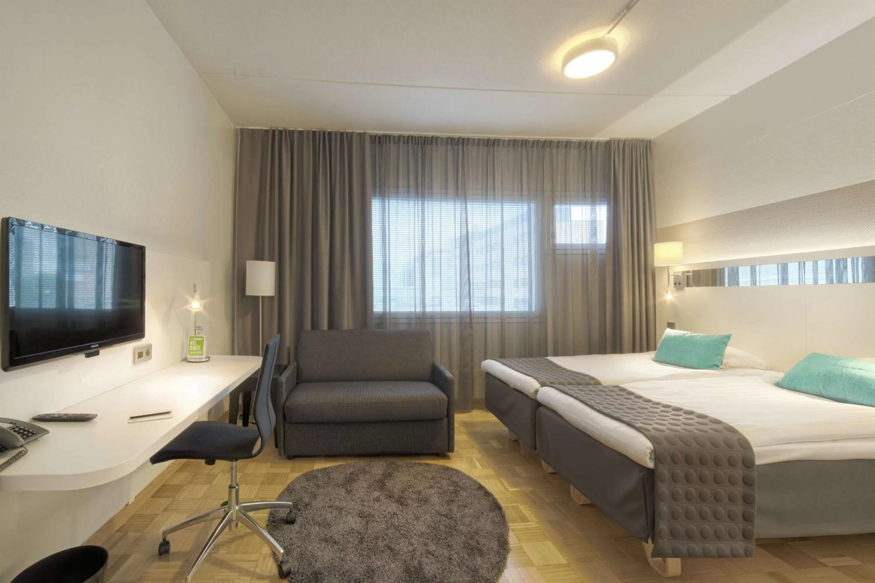 Photo of the whole room, Bed in Scandic Pori