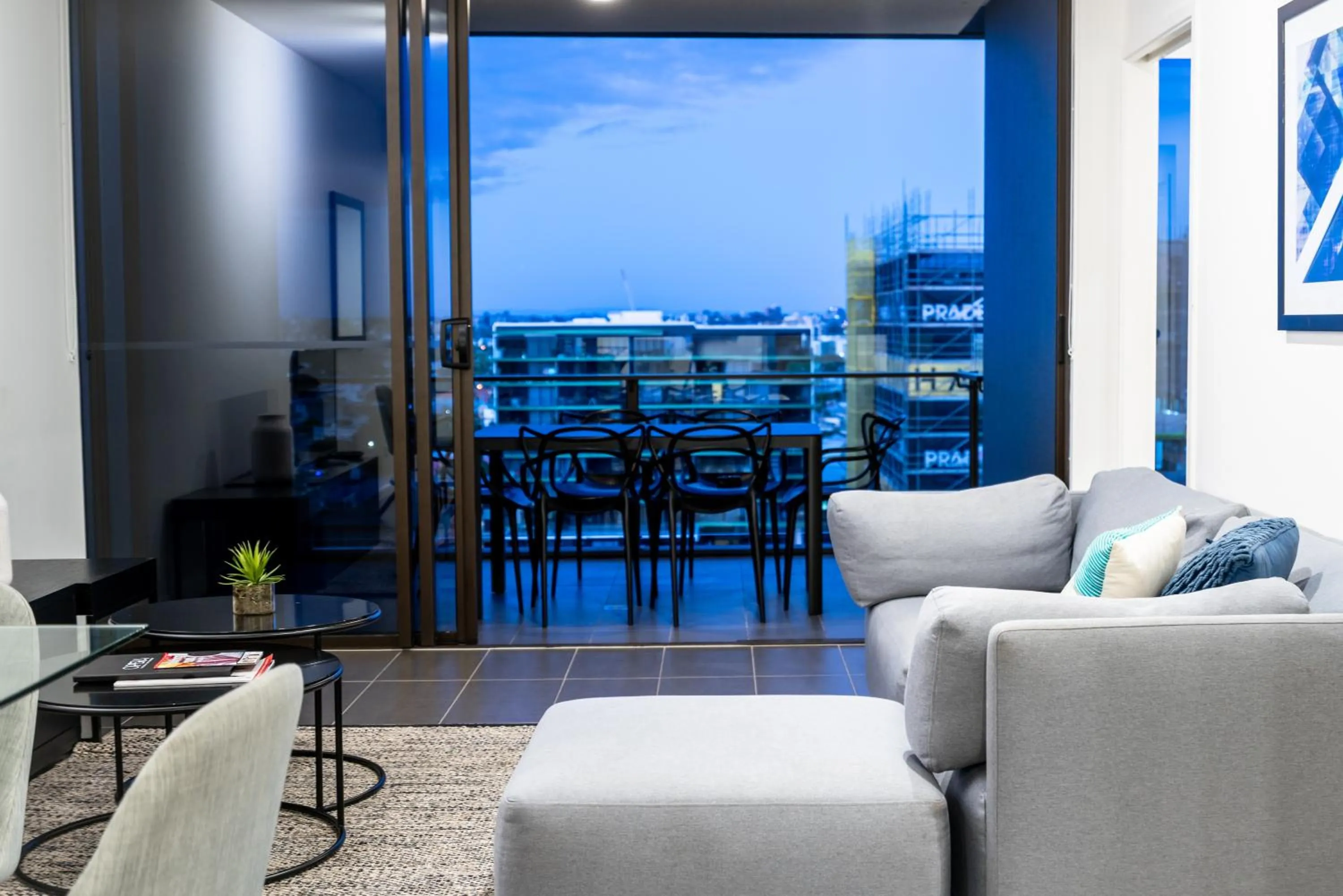 Living room in Opera Apartments South Brisbane