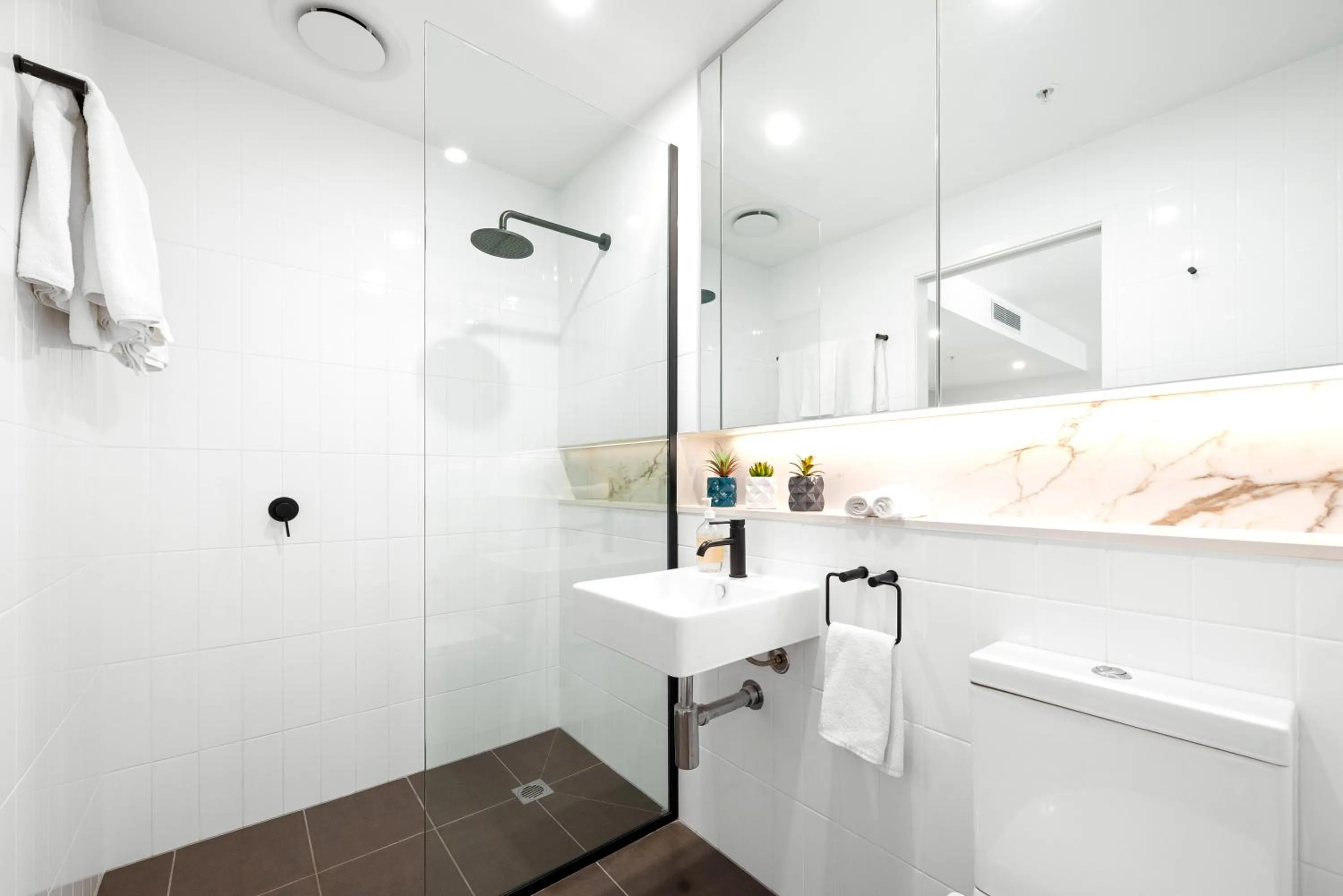 Bathroom in Opera Apartments South Brisbane