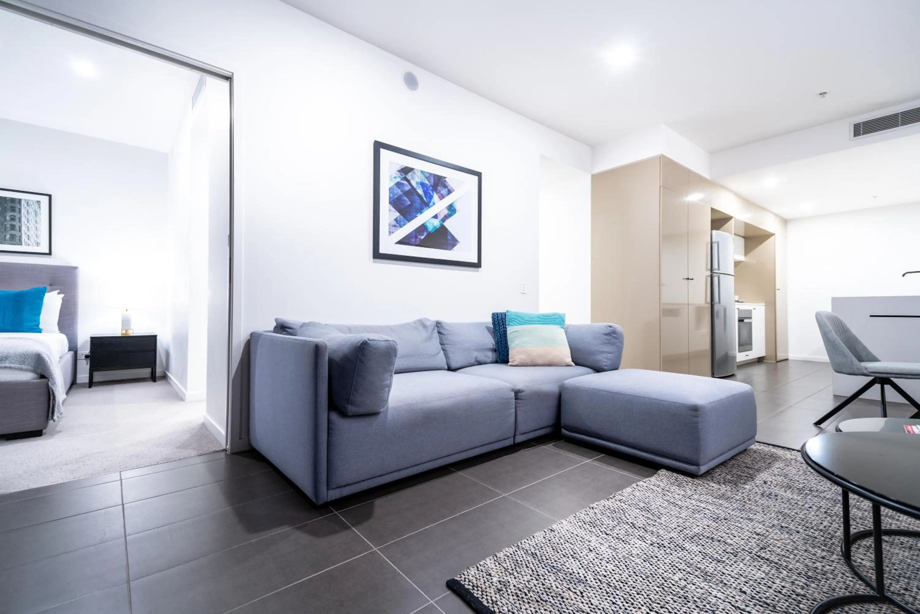 Living room in Opera Apartments South Brisbane