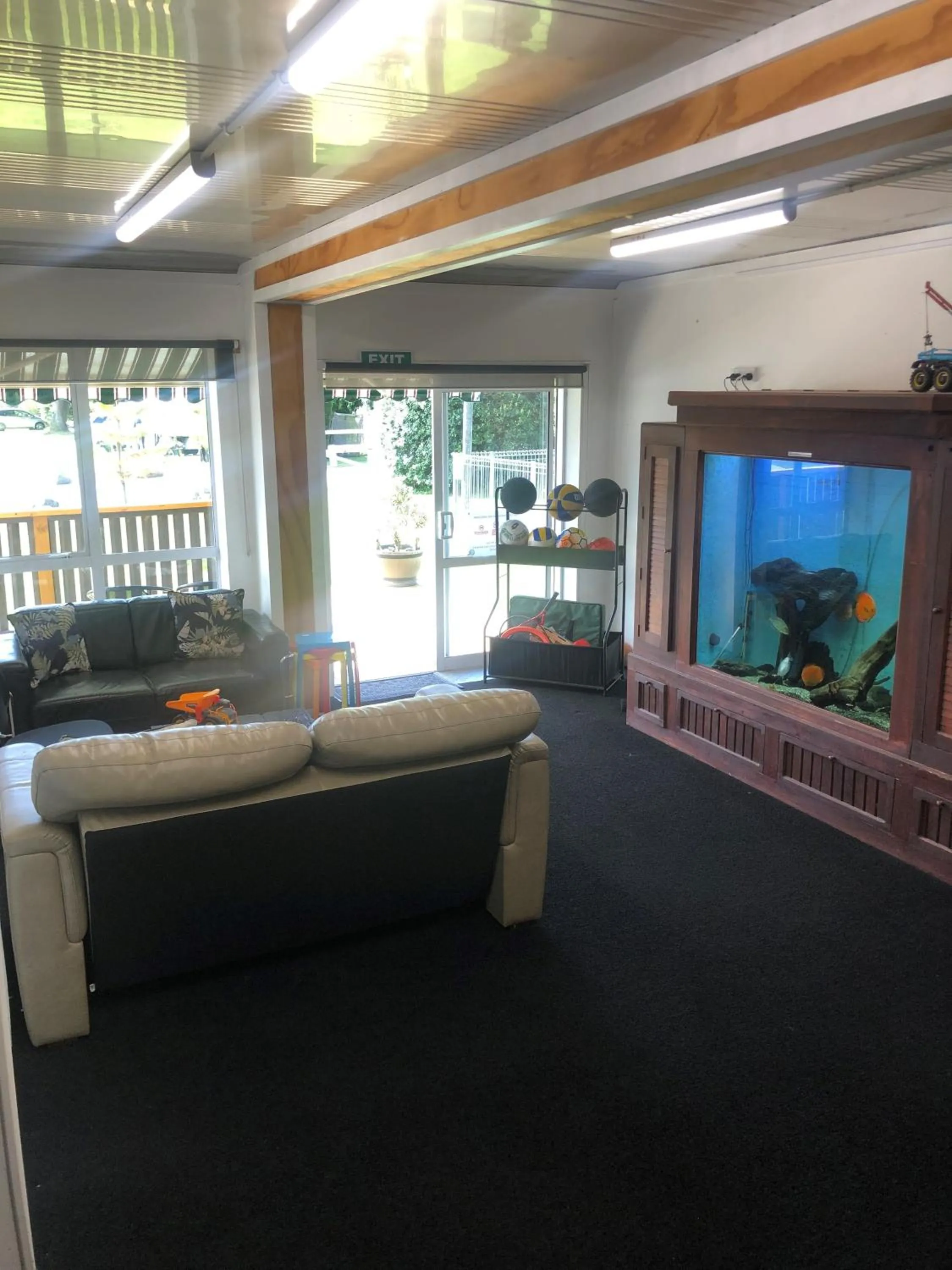 Communal lounge/ TV room in South Brighton Holiday Park