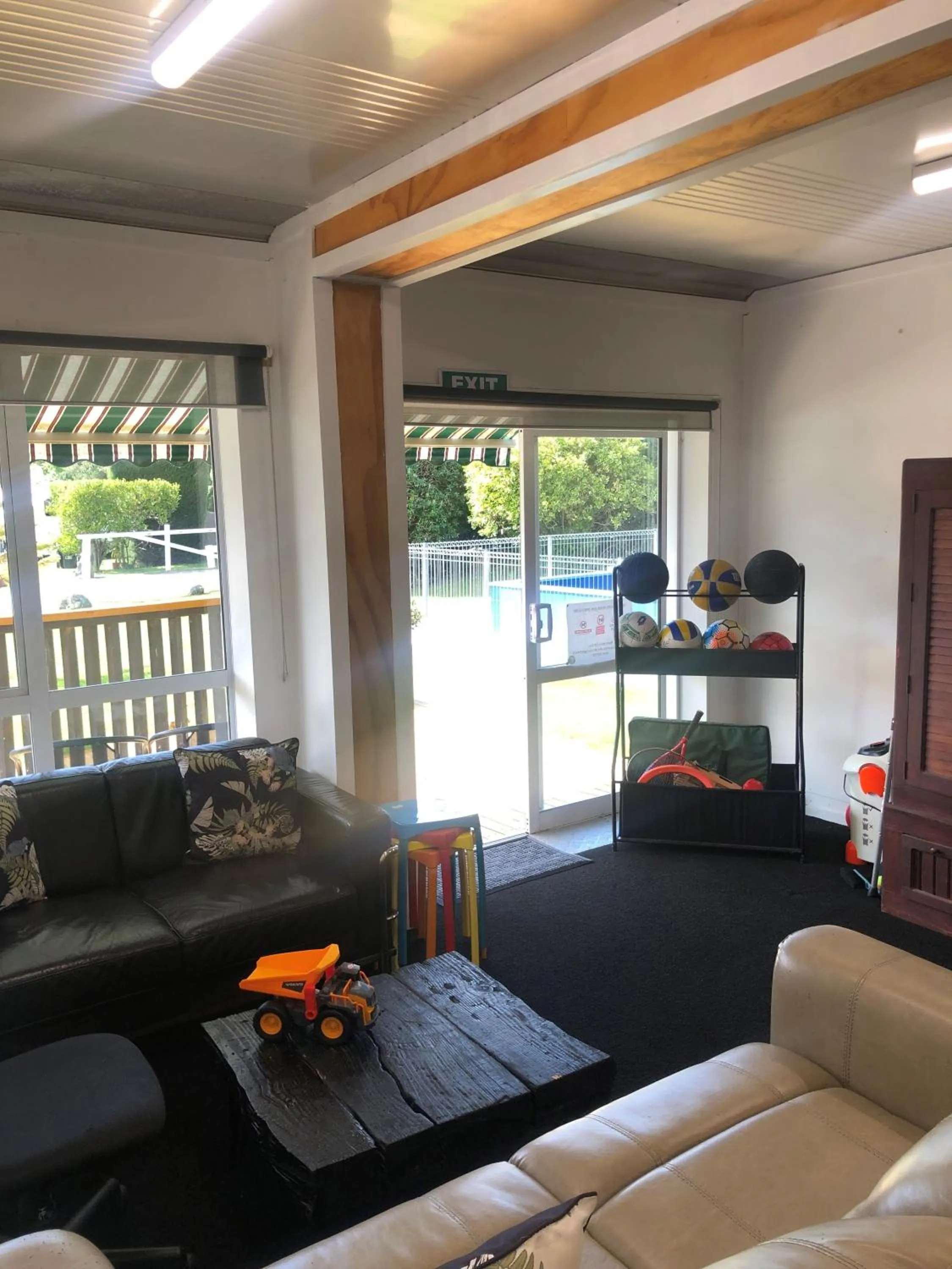 Communal lounge/ TV room in South Brighton Holiday Park