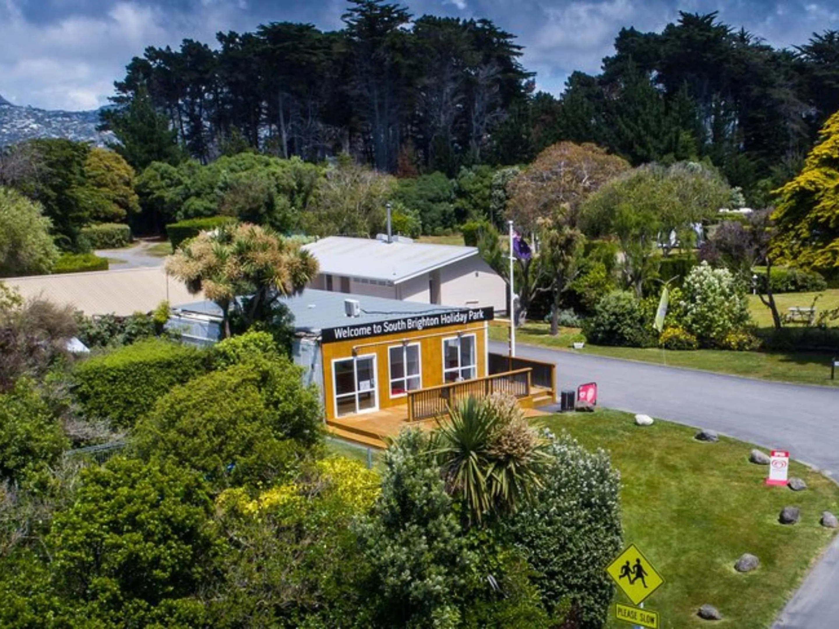 Garden in South Brighton Holiday Park