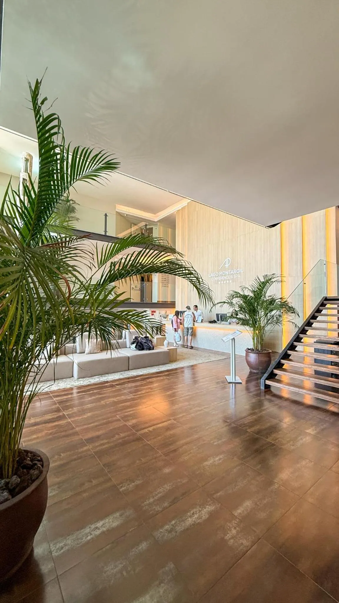 Lobby or reception in AP Lago Montargil - Conference & SPA