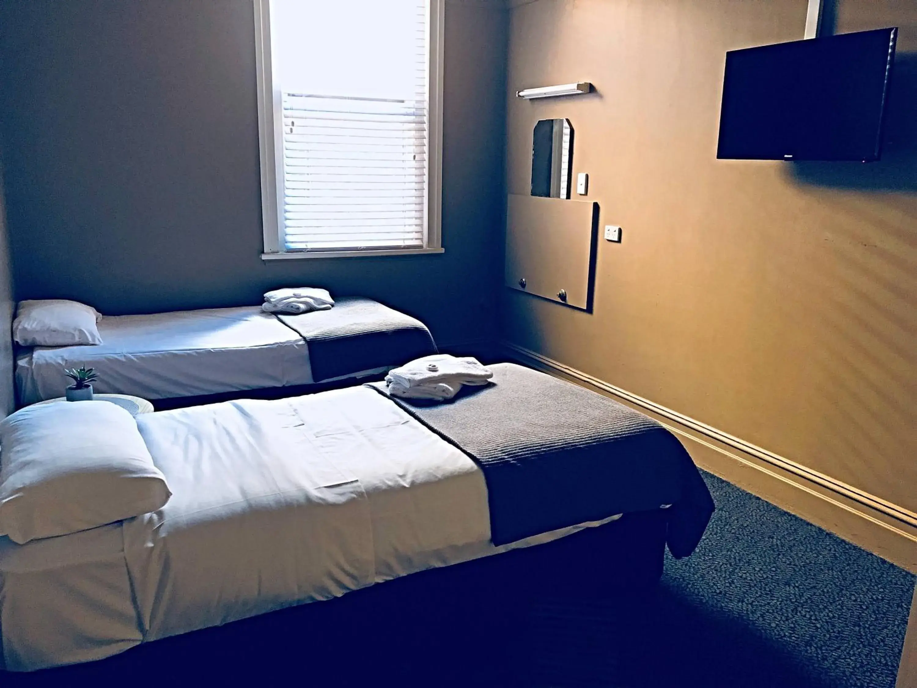 Standard Twin Room with Shared Bathroom in Swansea Hotel Standard Twin Room with Shared Bathroom in Swansea Hotel