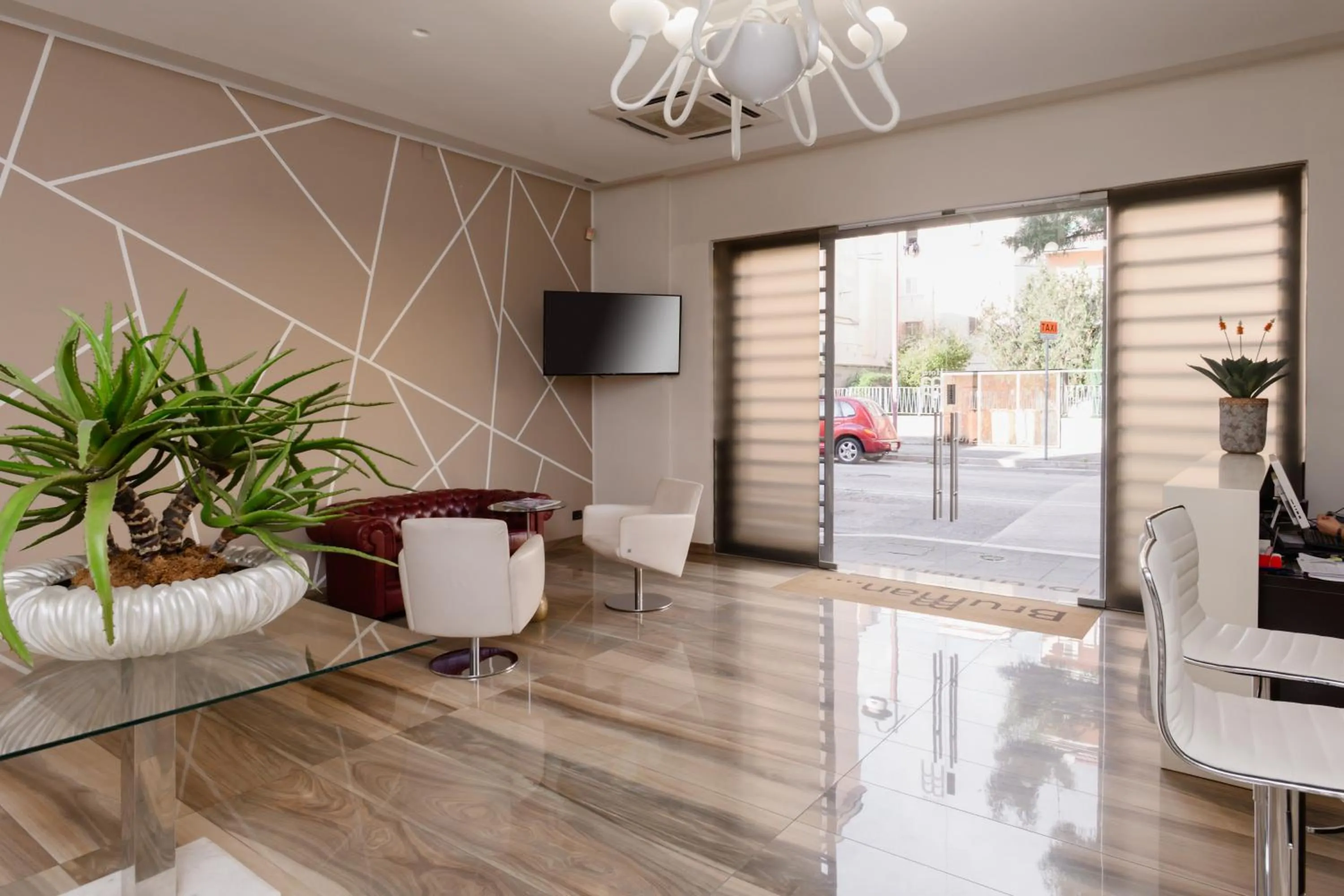 Lobby or reception in Hotel Bruman