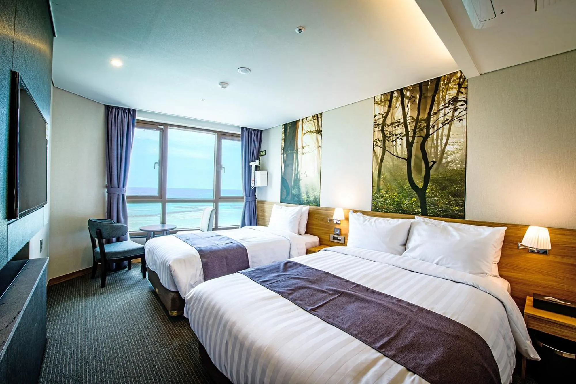 Bed in Utop Ubless Hotel Jeju