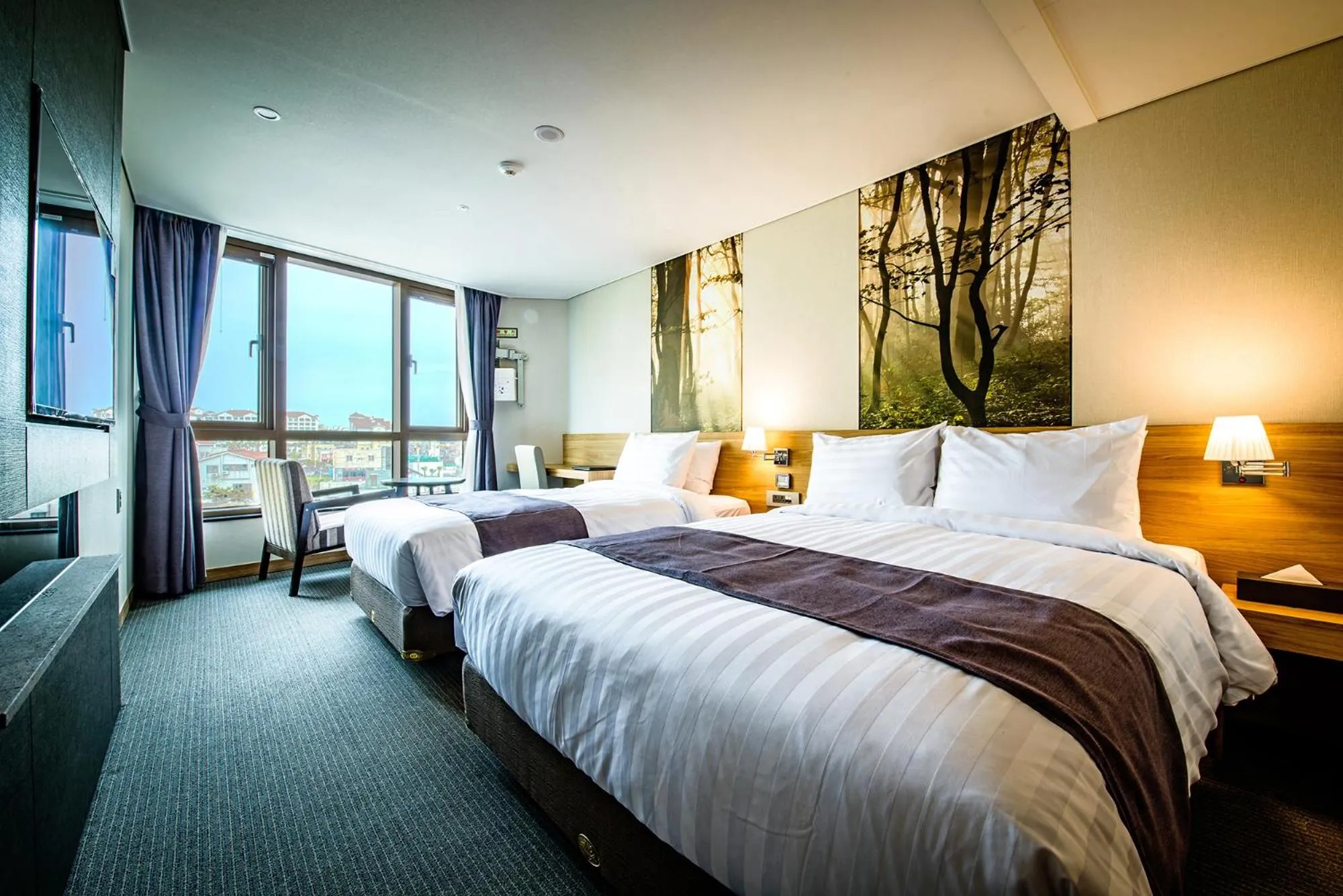 Bed in Utop Ubless Hotel Jeju