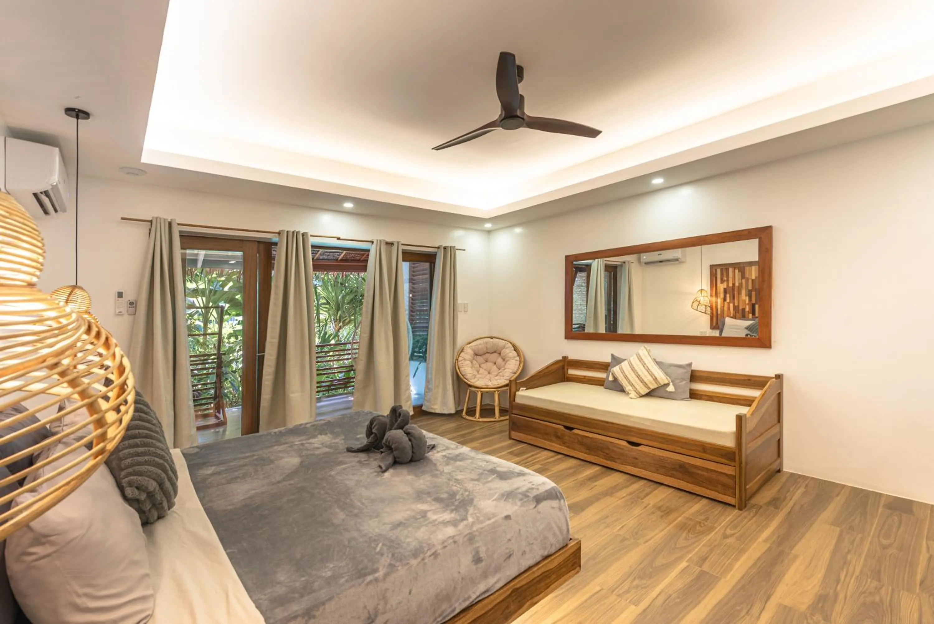 Bed in Siargao Island Villas