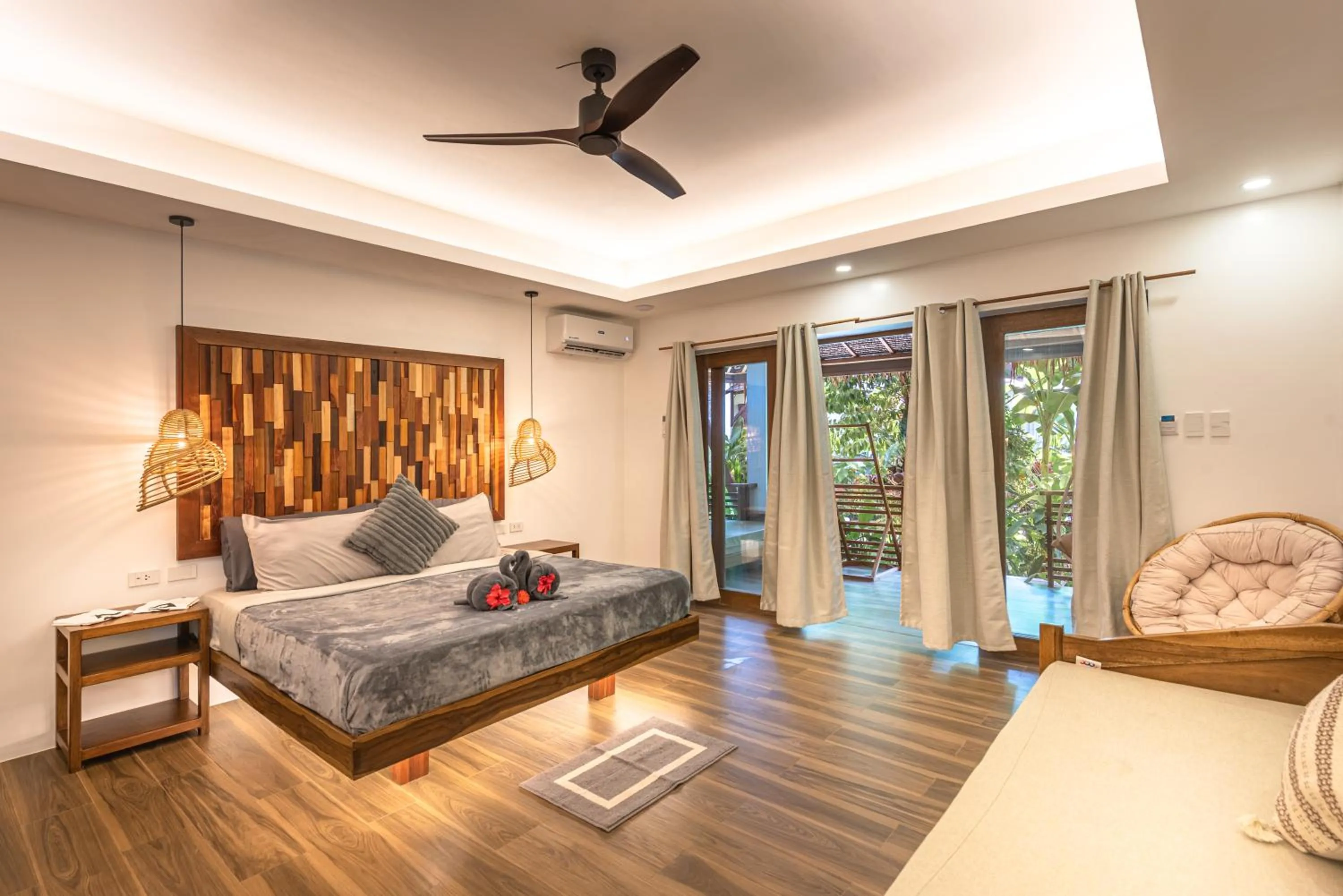 Bed in Siargao Island Villas