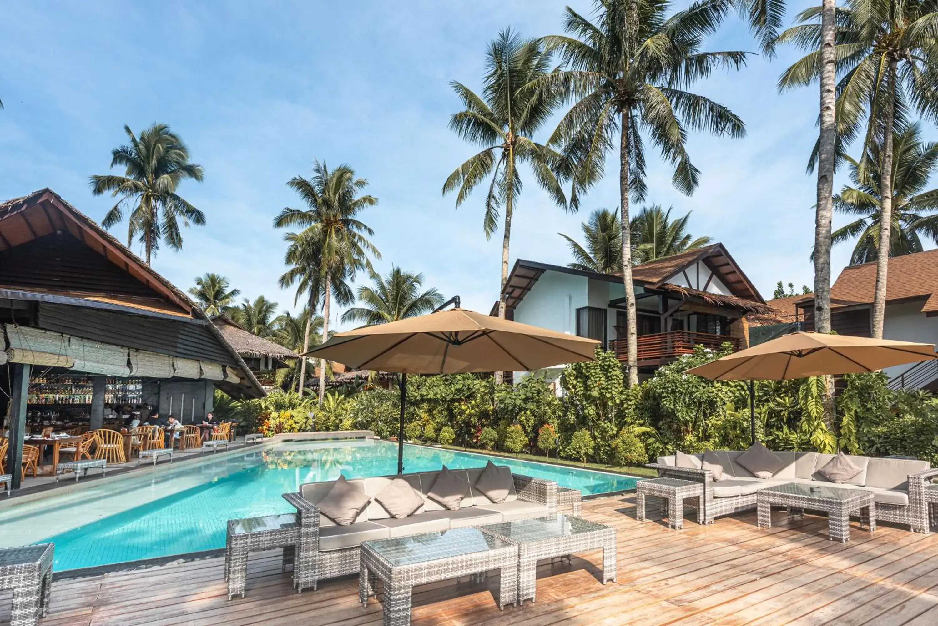 Pool view in Siargao Island Villas Pool view in Siargao Island Villas