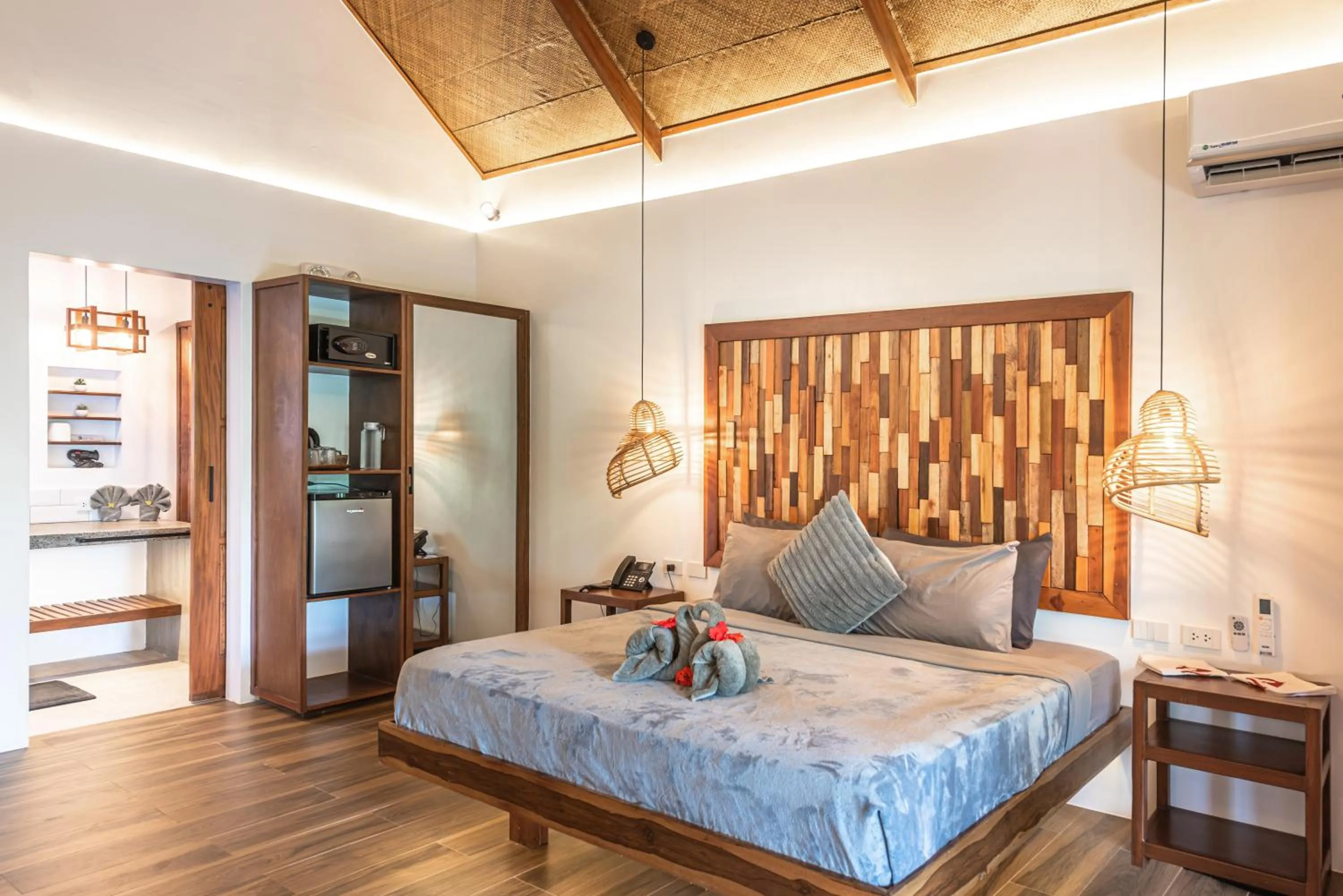 Bed in Siargao Island Villas