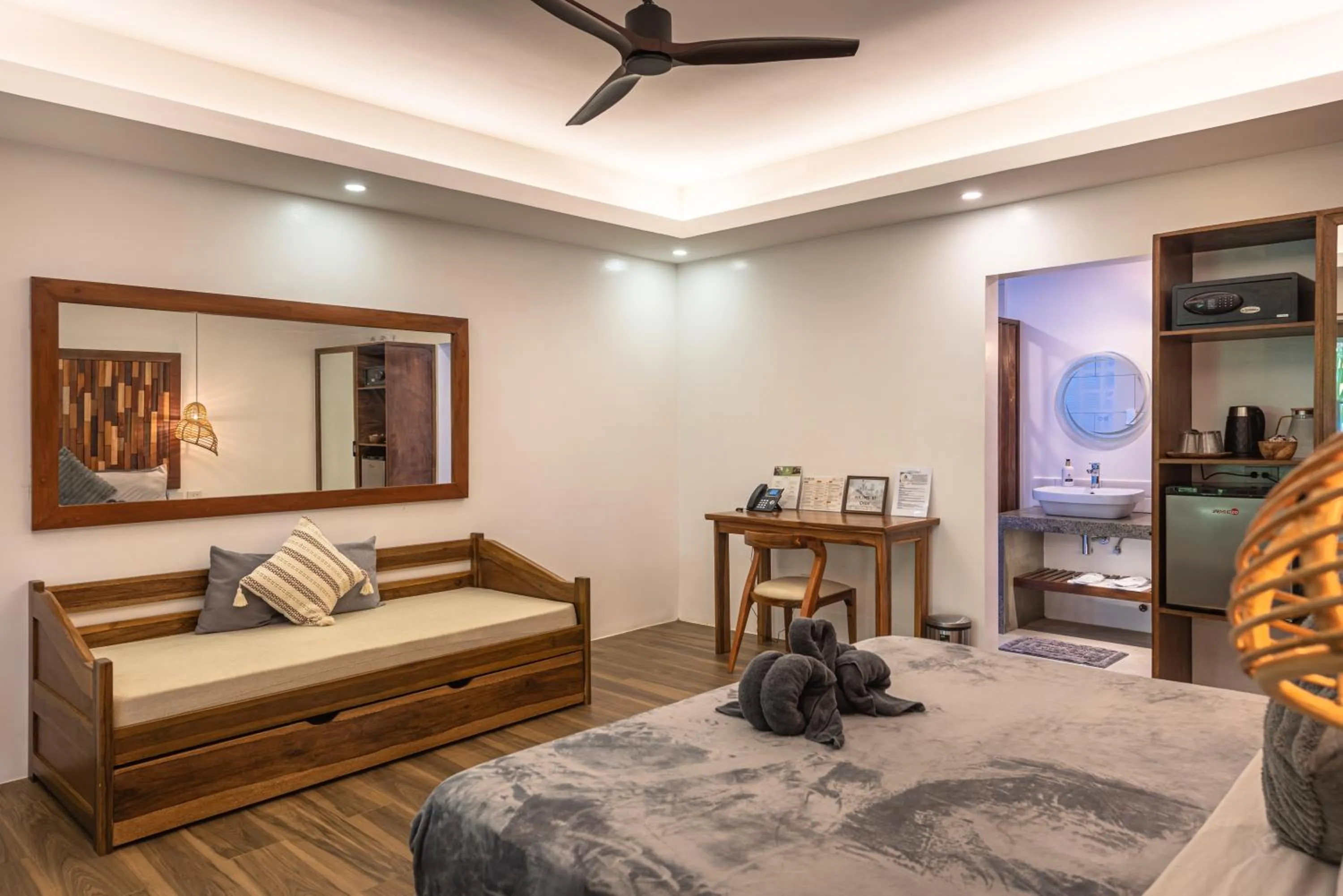 Bed in Siargao Island Villas