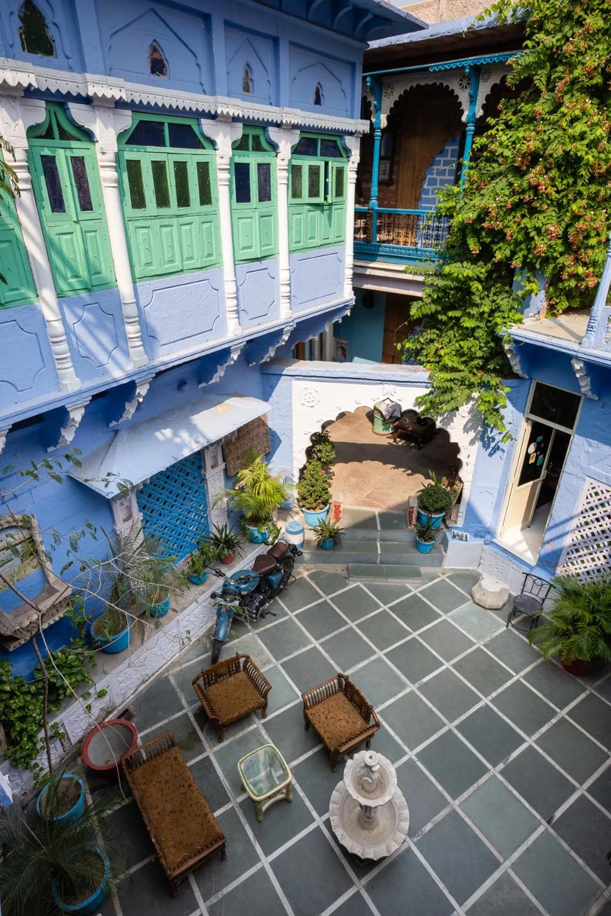 Inner courtyard view in Heritage Gouri Haveli