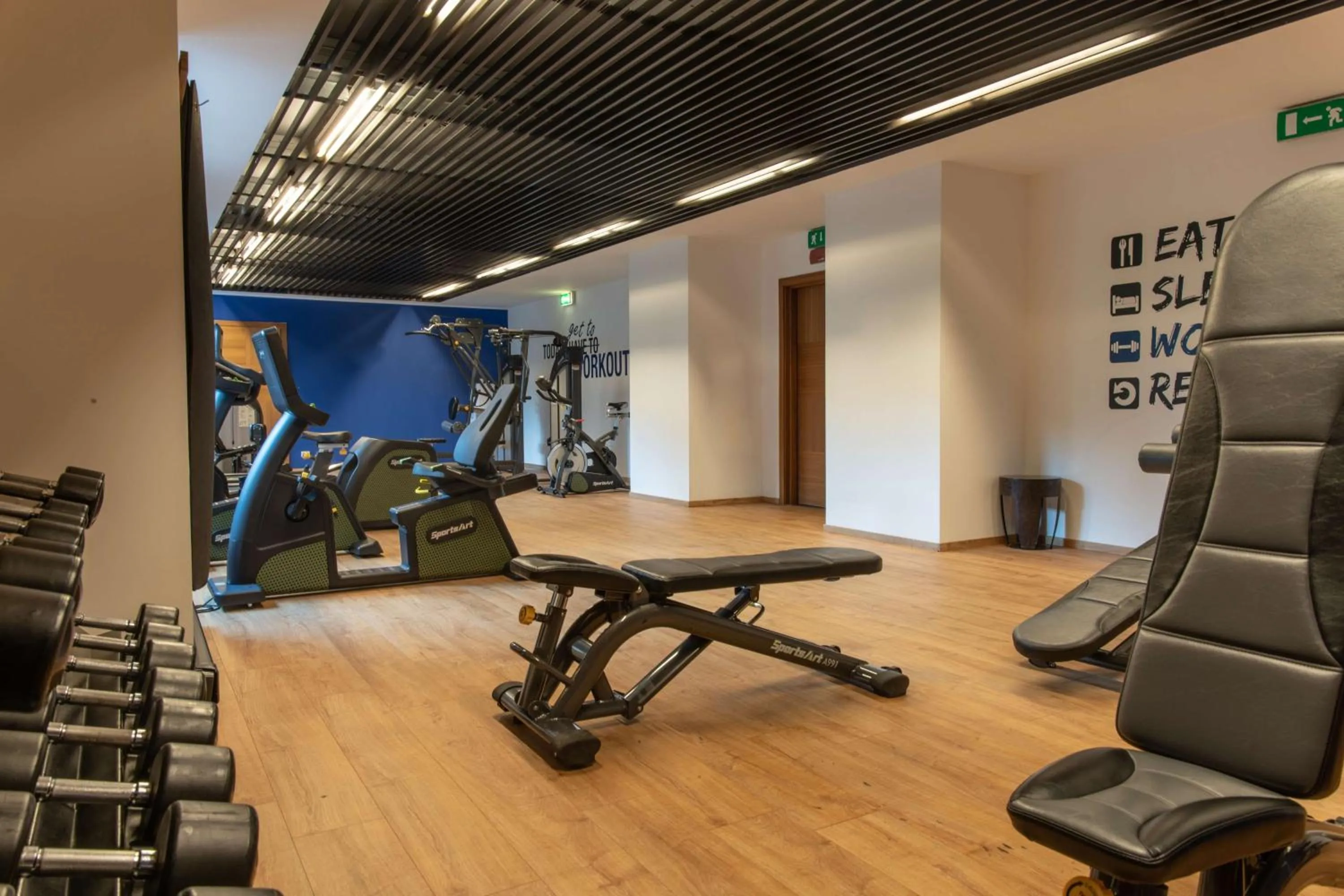 Fitness centre/facilities in Radisson Blu Hotel Milan