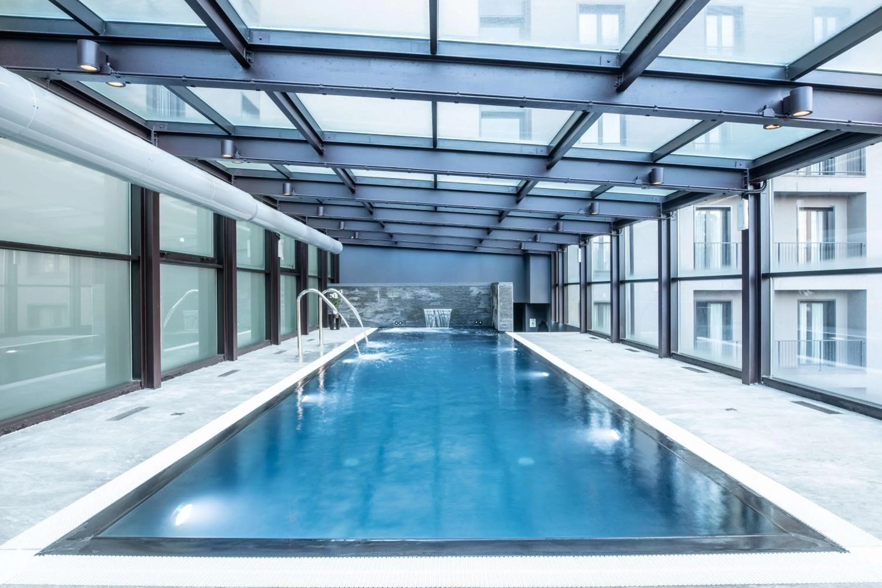 Pool view in Radisson Blu Hotel Milan