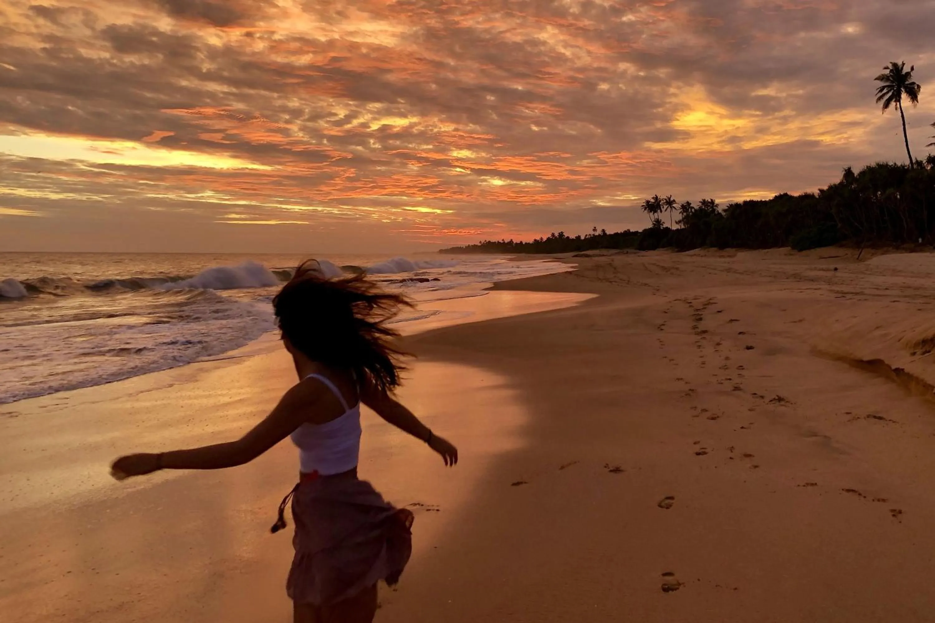 Sunset in Lankavatara Ocean Retreat & Spa