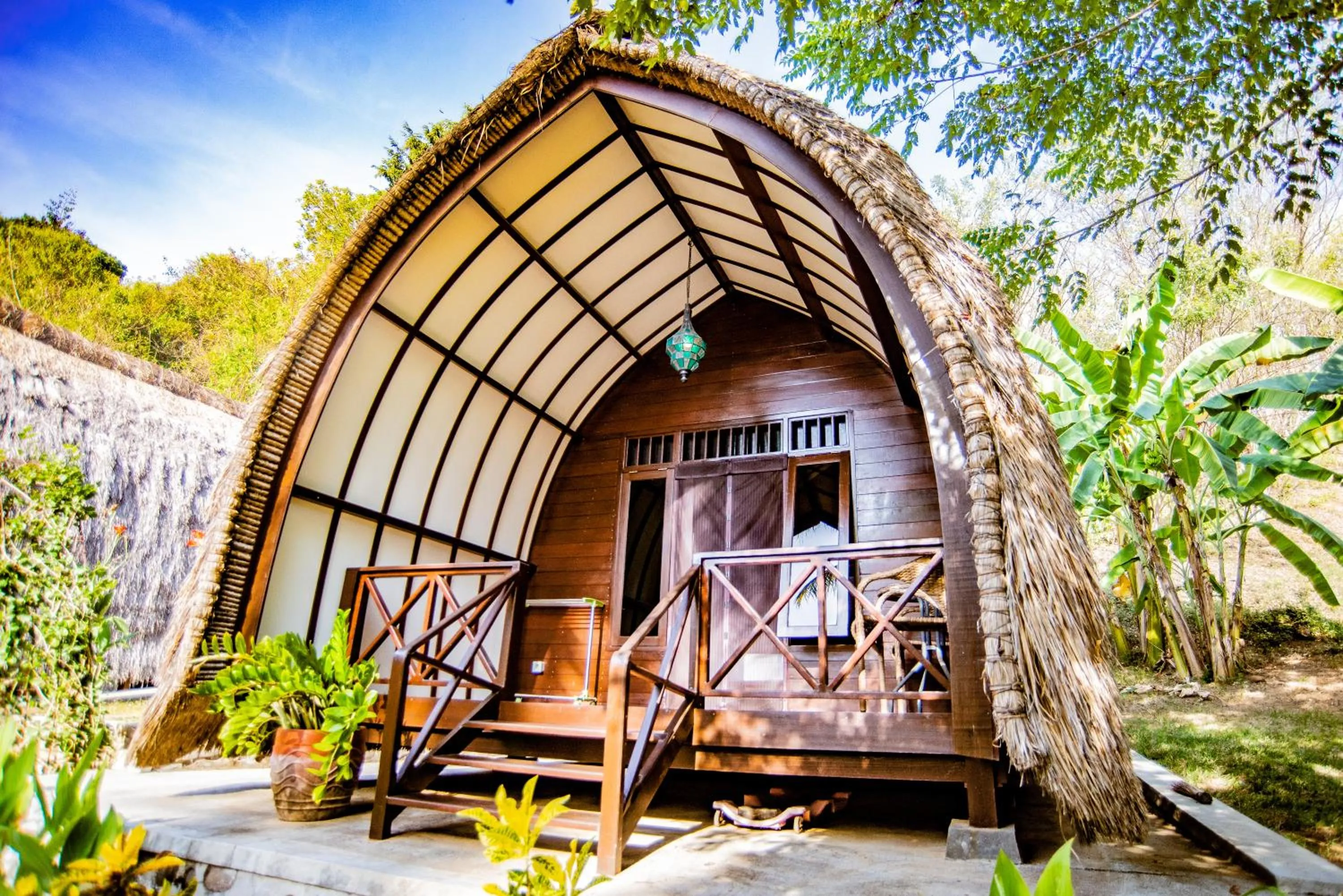 Garden view in The Papalagi Resort