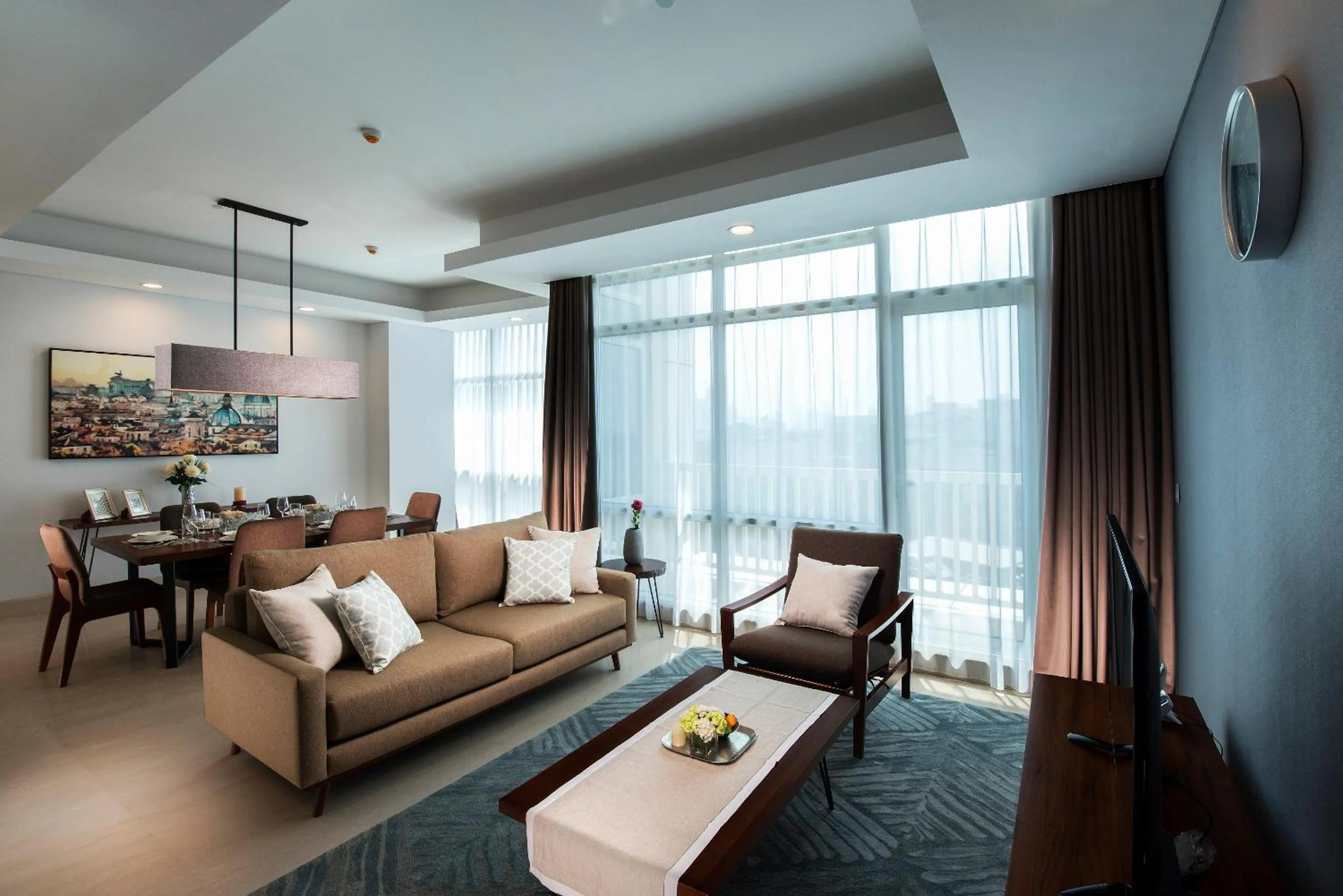 Living room in Oakwood Suites La Maison Jakarta