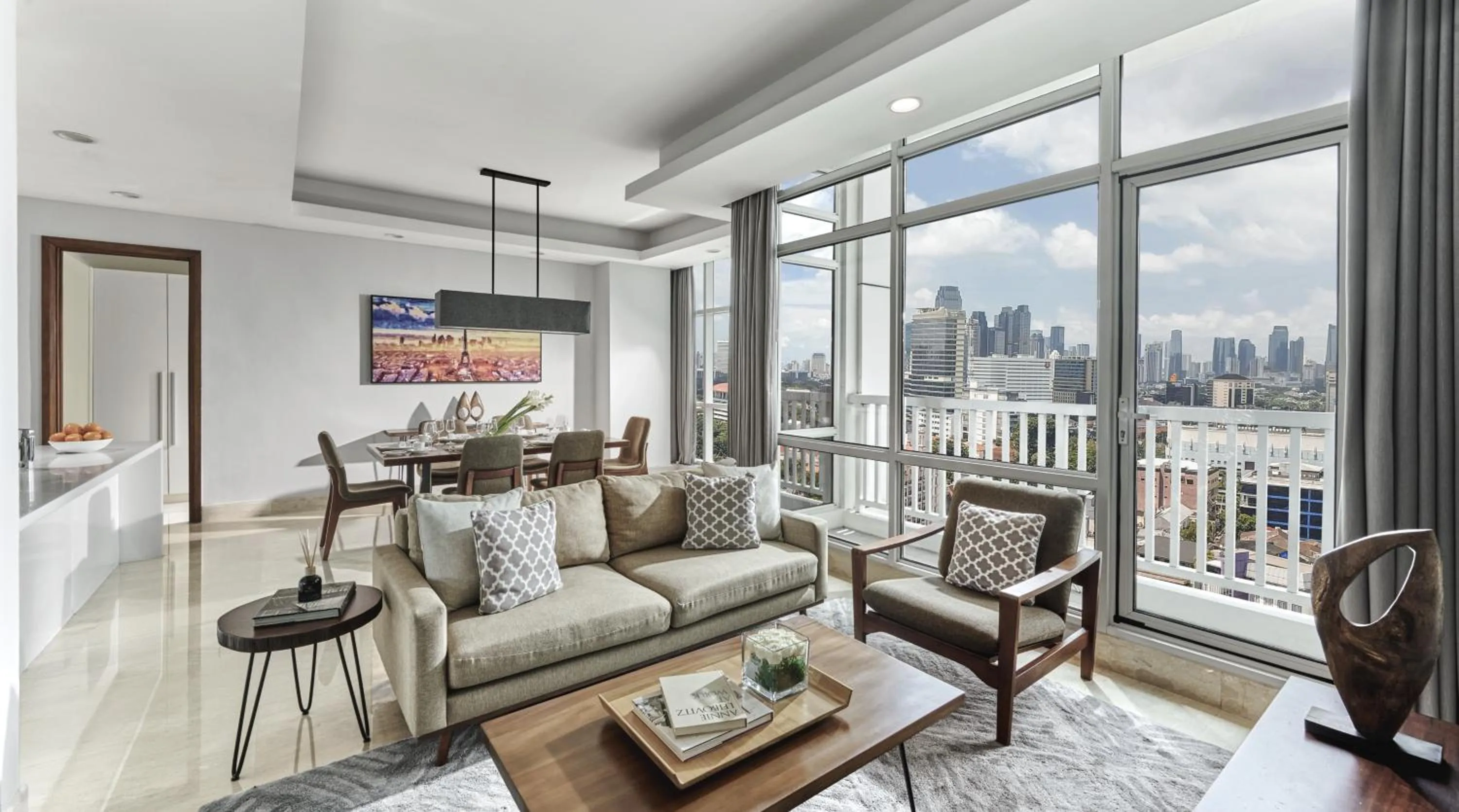 Living room in Oakwood Suites La Maison Jakarta