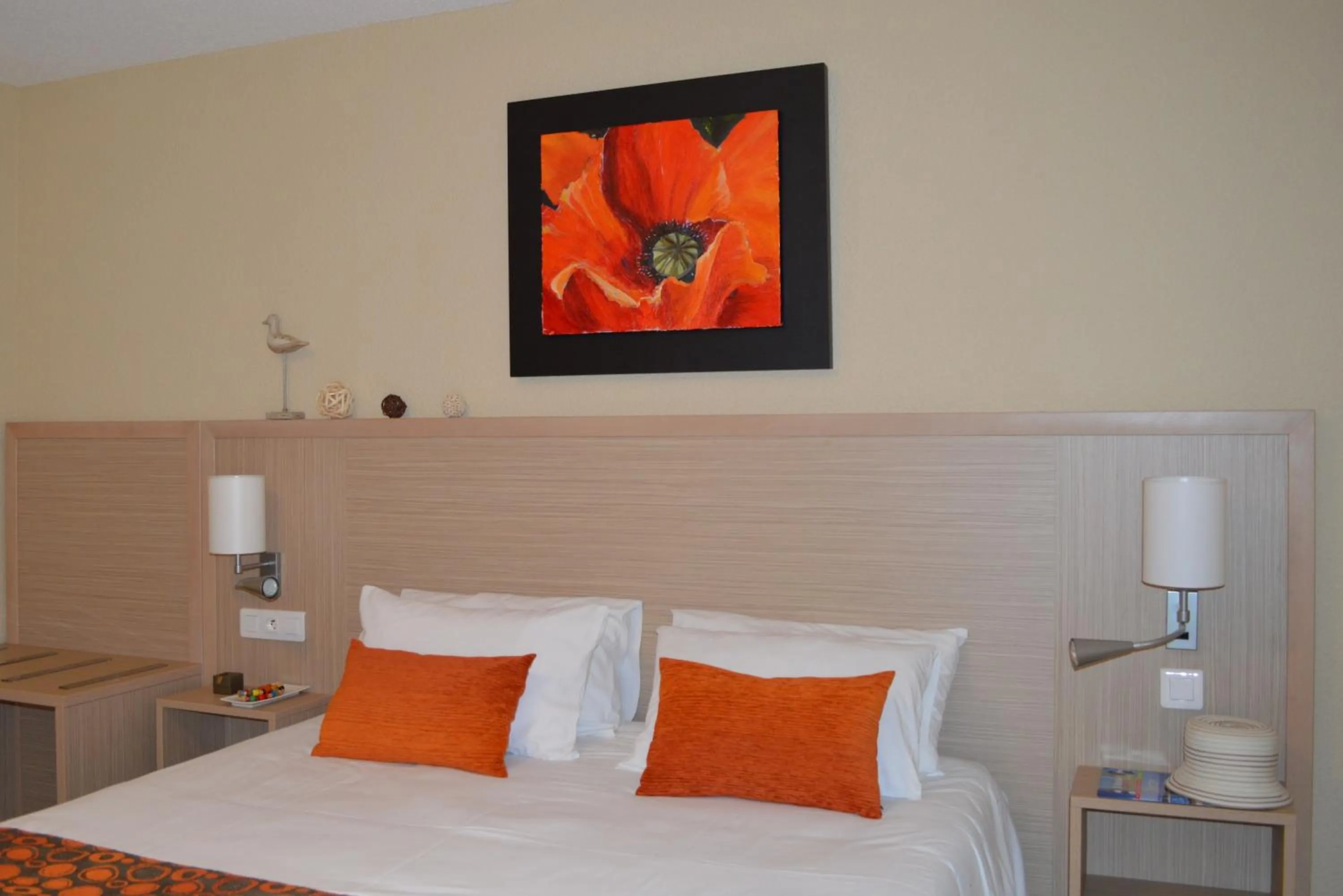 Decorative detail, Bed in Hotel L'Oceane