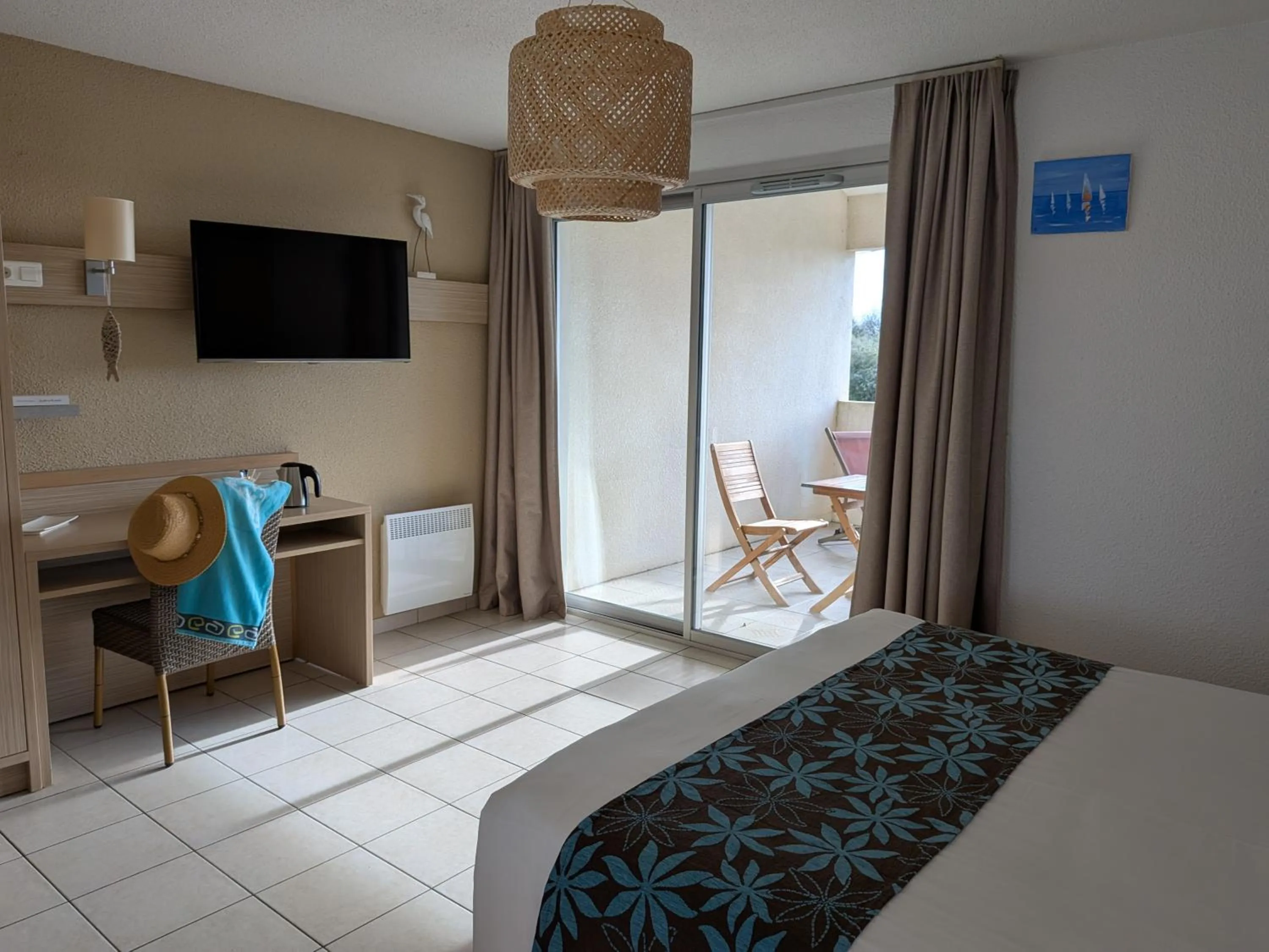 Bed in Hotel L'Oceane