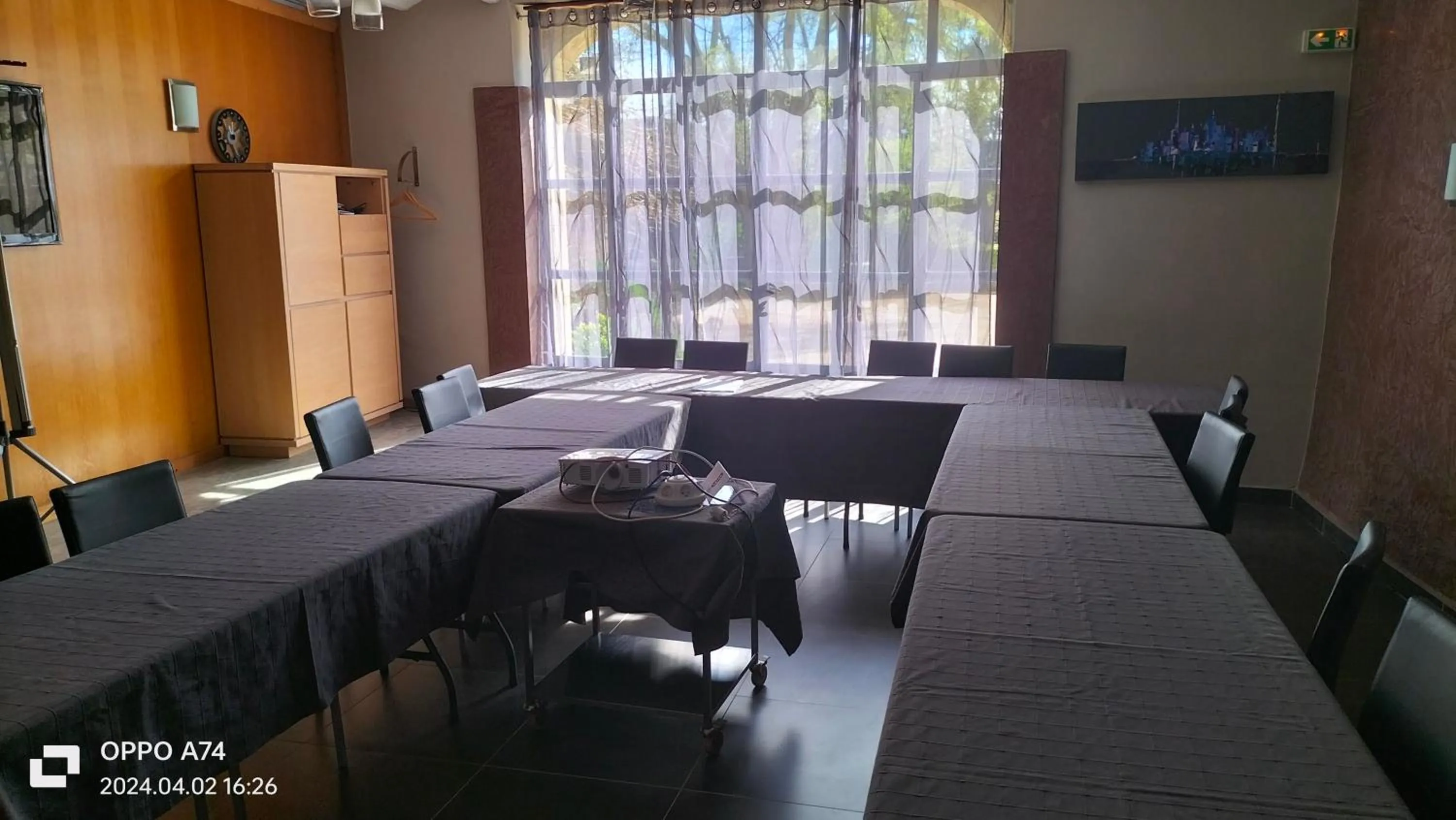 Seating area in Logis Hôtel Château De Palaja